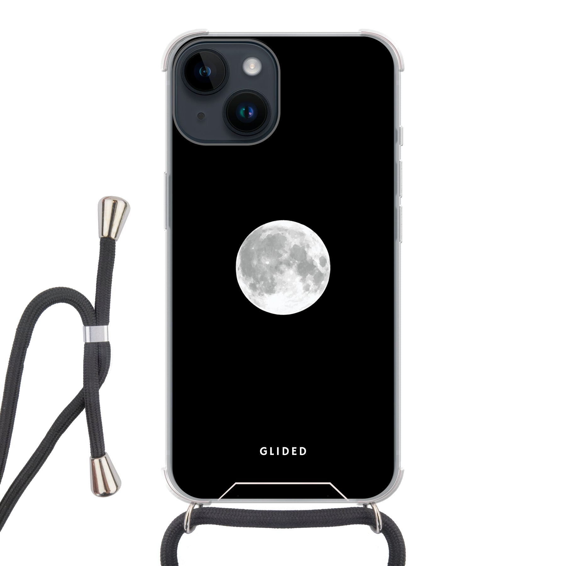 Epic Moon iPhone 14 Handyhülle mit majestätischem Vollmond-Design, das eine mystische Atmosphäre ausstrahlt.