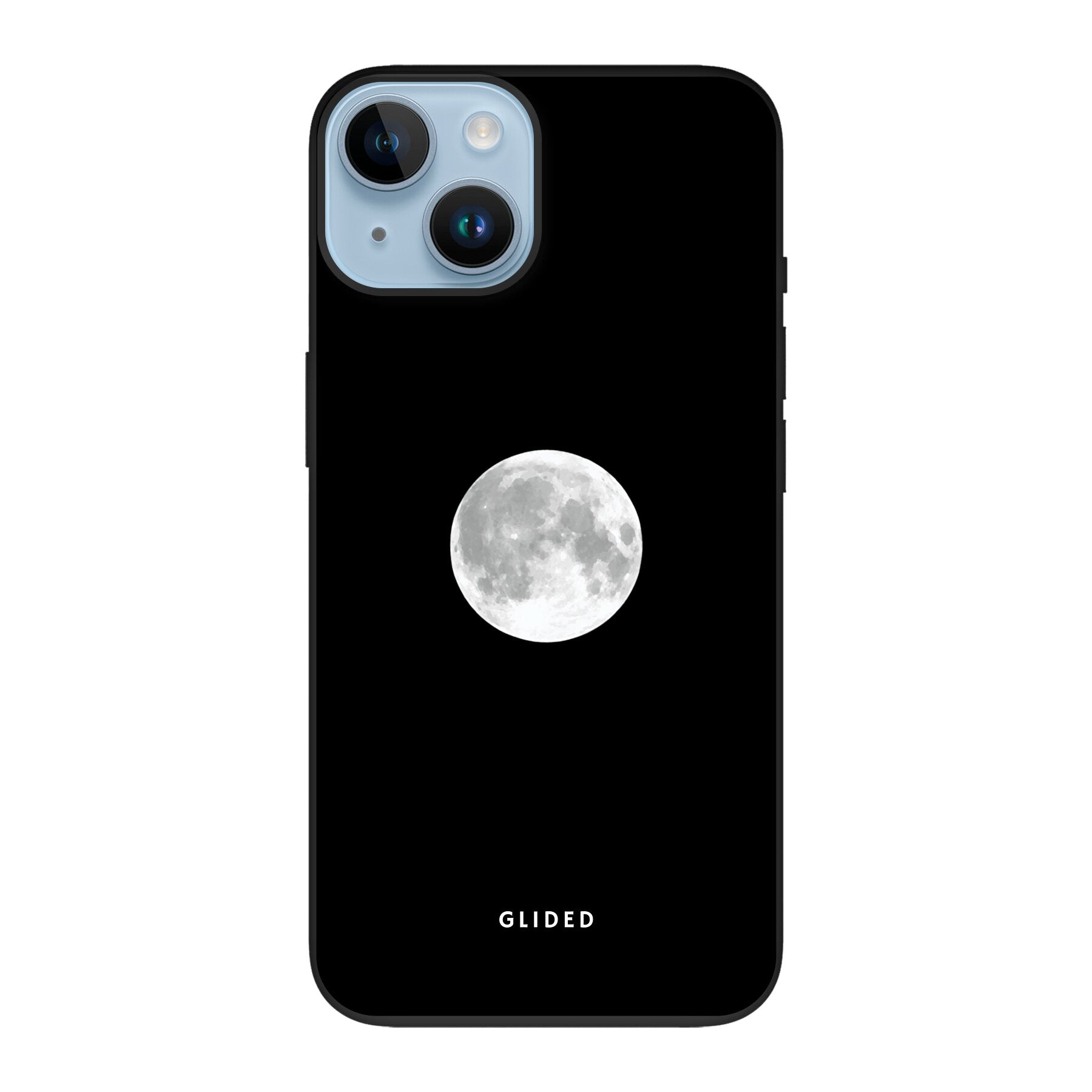 Epic Moon iPhone 14 Handyhülle mit majestätischem Vollmond-Design, das eine mystische Atmosphäre ausstrahlt.