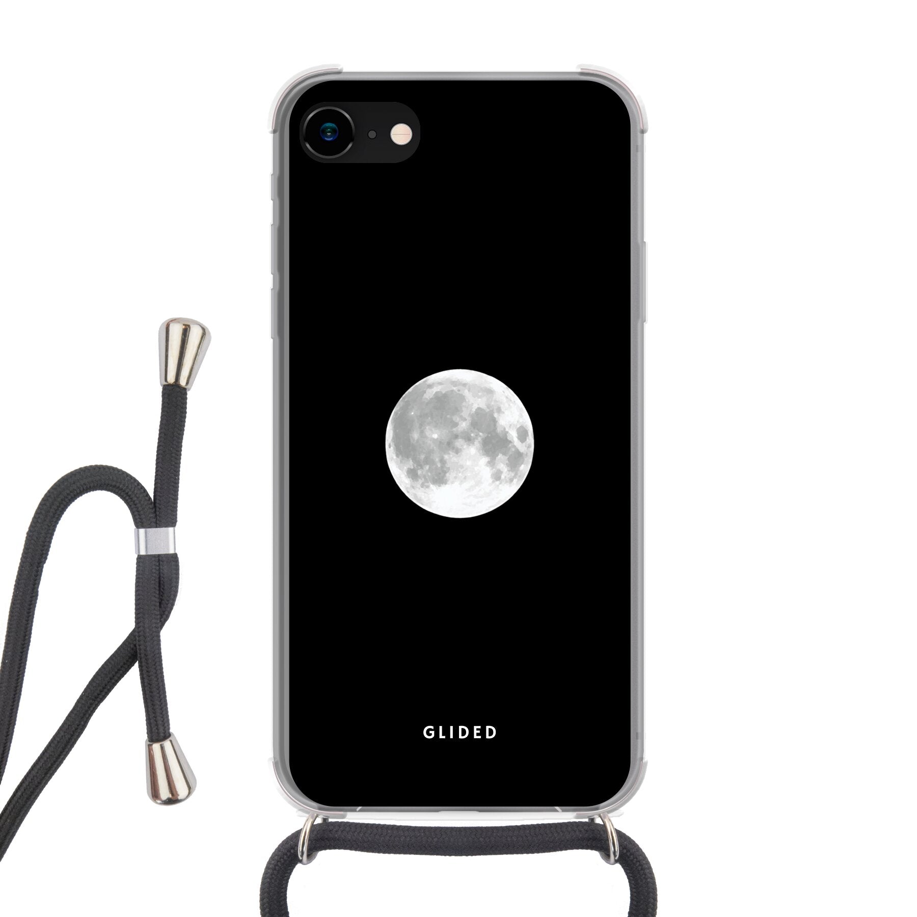 Epic Moon Handyhülle für iPhone SE 2022 mit majestätischem Vollmond-Design, das eine mystische Atmosphäre ausstrahlt.