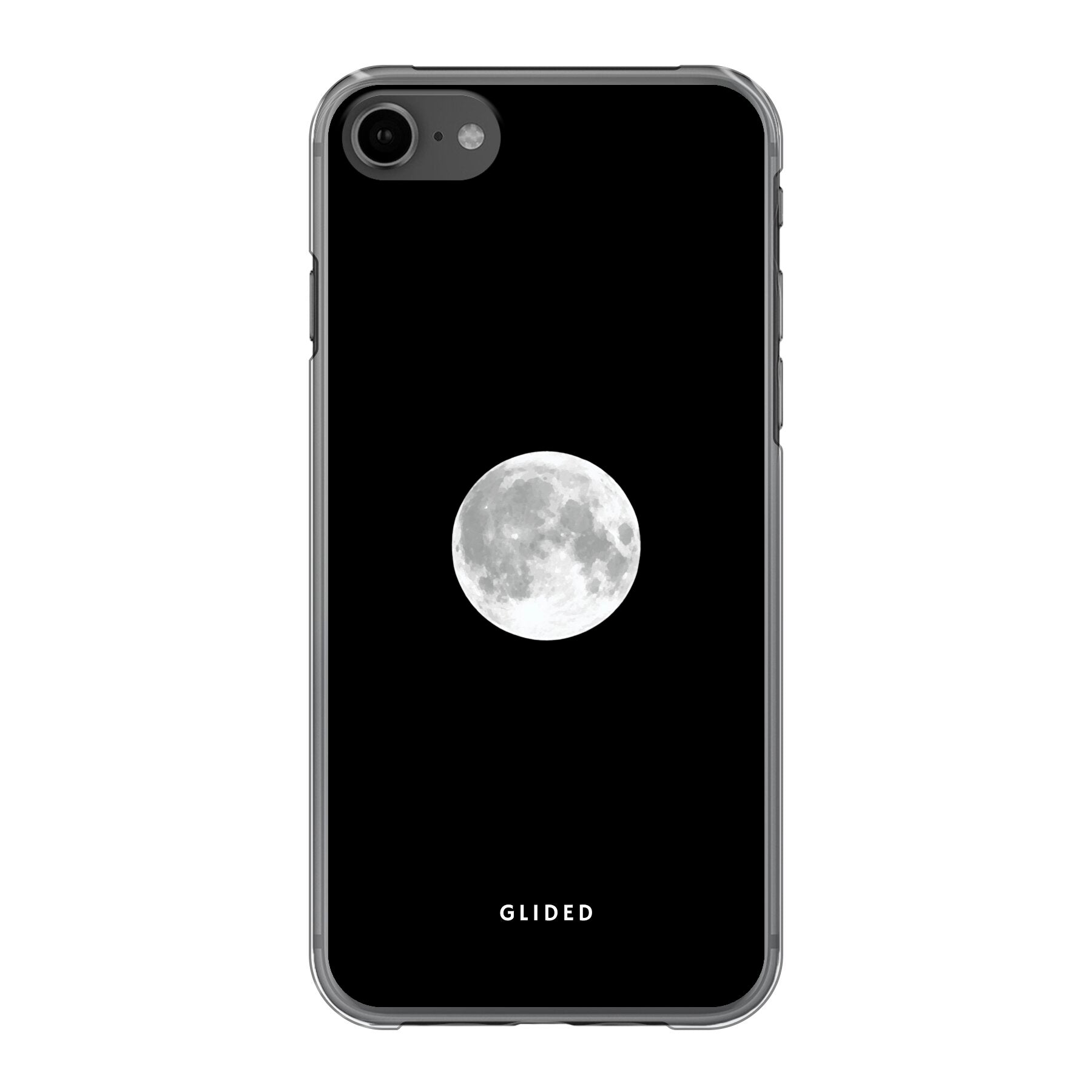 Epic Moon Handyhülle für iPhone SE 2022 mit majestätischem Vollmond-Design, das eine mystische Atmosphäre ausstrahlt.