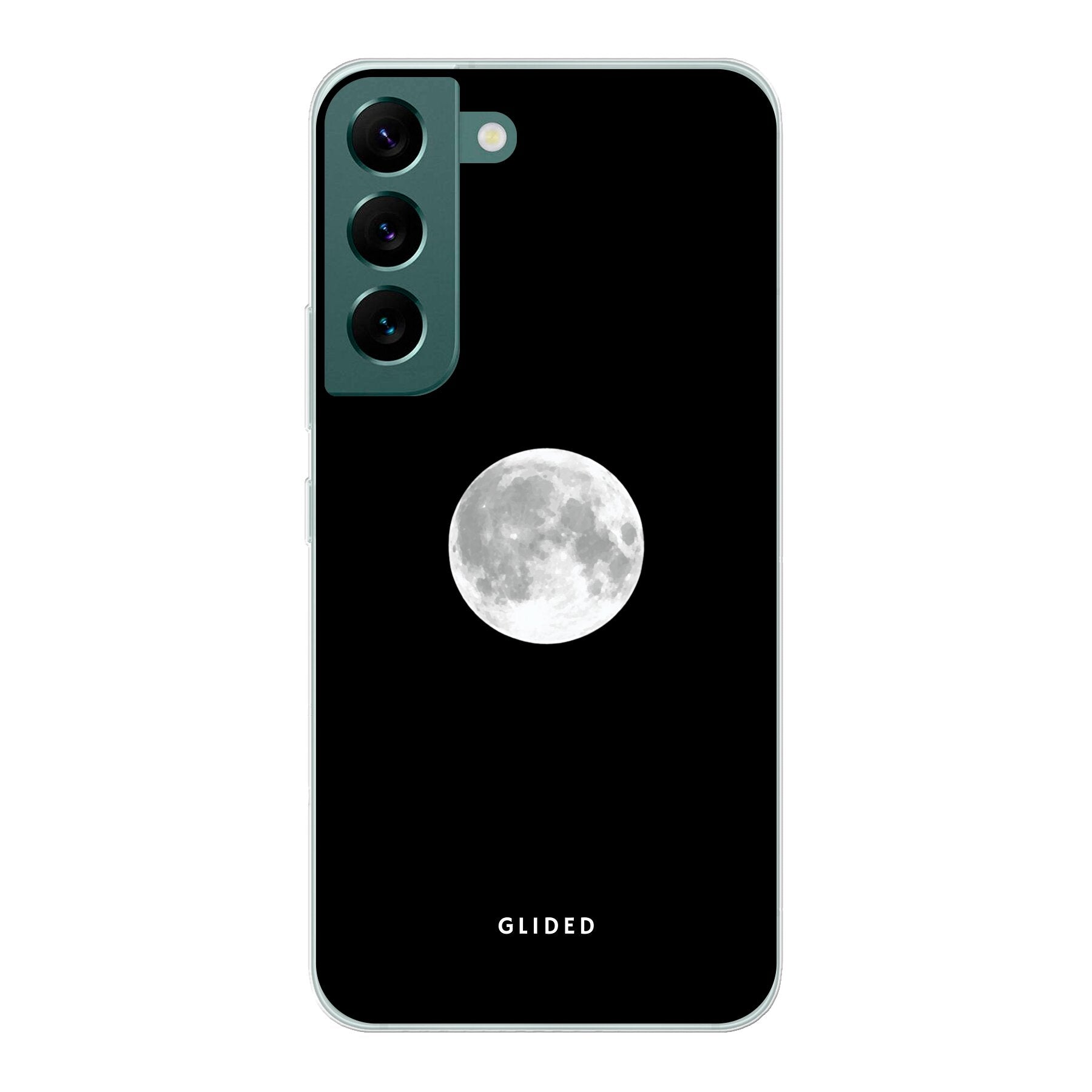 Epic Moon Handyhülle für Samsung Galaxy S22 mit majestätischem Vollmond-Design, idealer Schutz und schlankes Profil.