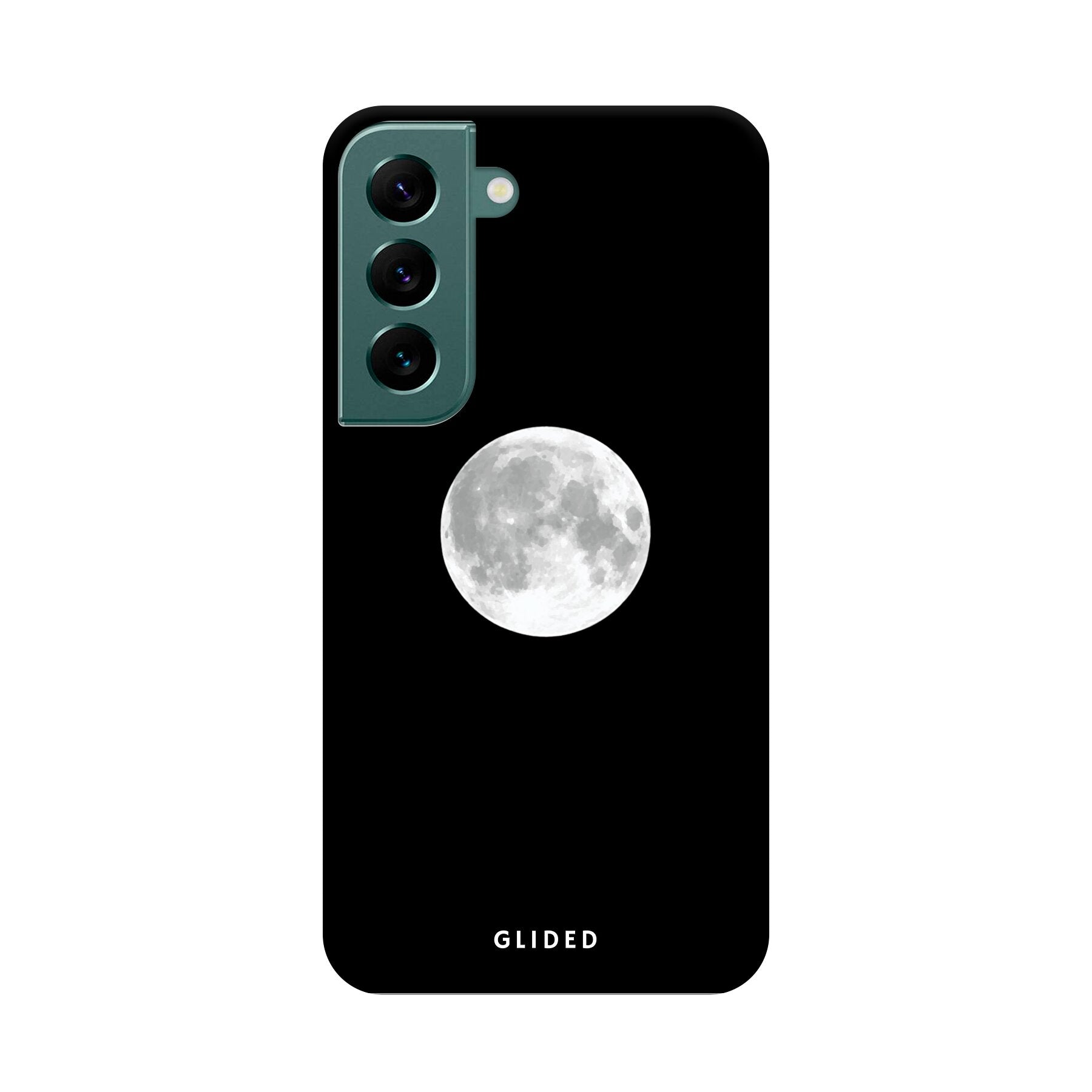 Epic Moon Handyhülle für Samsung Galaxy S22 mit majestätischem Vollmond-Design, idealer Schutz und schlankes Profil.