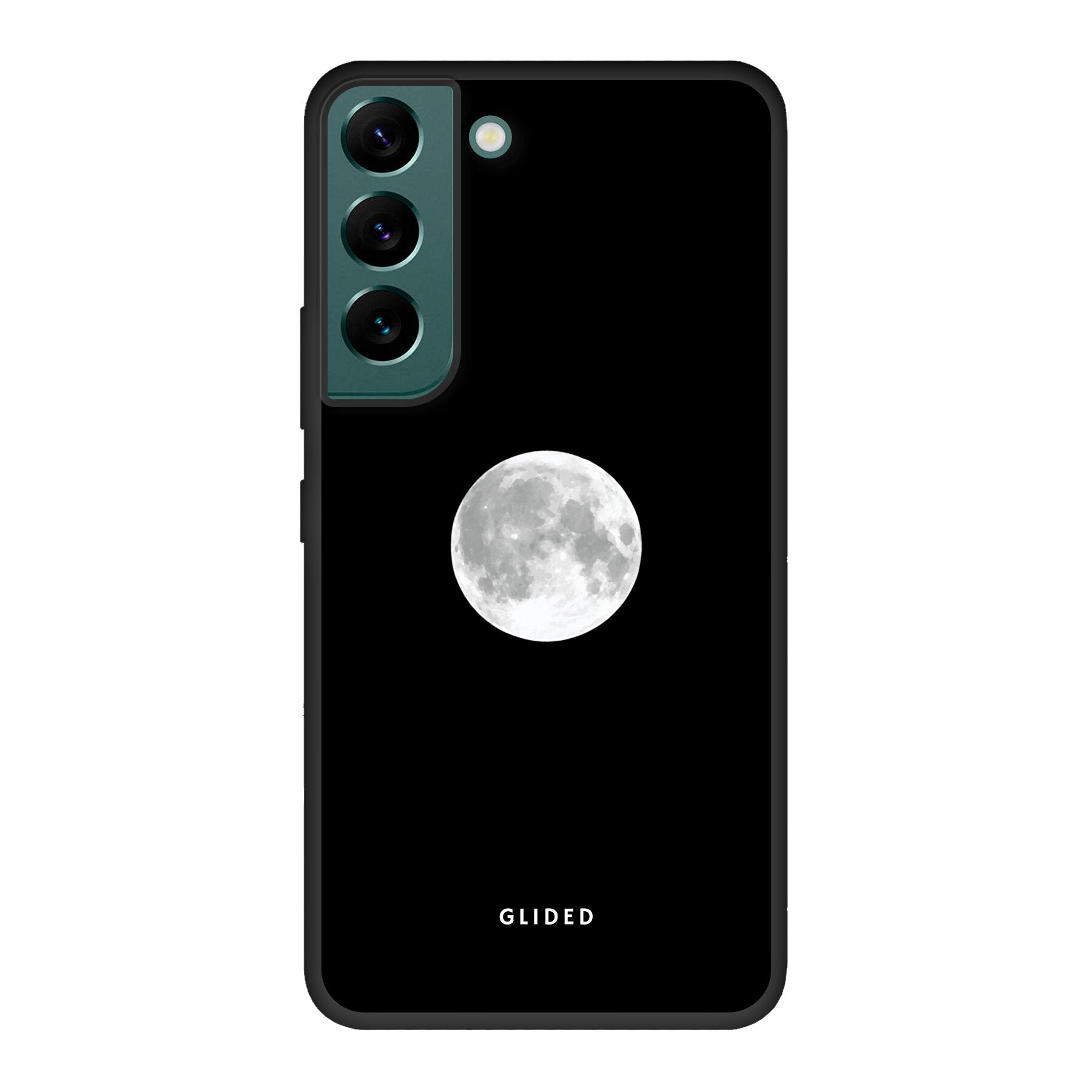 Epic Moon Handyhülle für Samsung Galaxy S22 mit majestätischem Vollmond-Design, idealer Schutz und schlankes Profil.