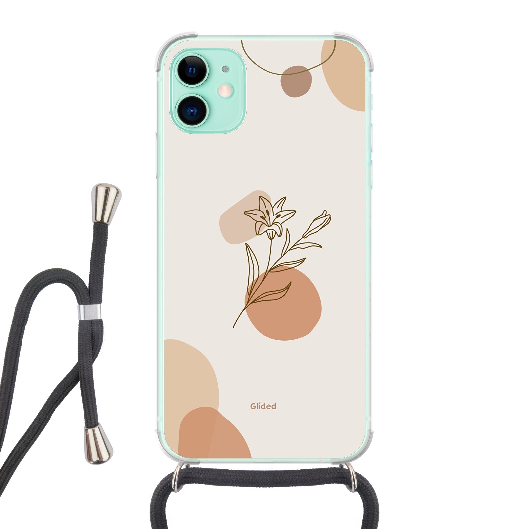 Flora iPhone 11 Handyhülle mit pastellfarbenen Blumen und elegantem Design, idealer Schutz für dein Smartphone.