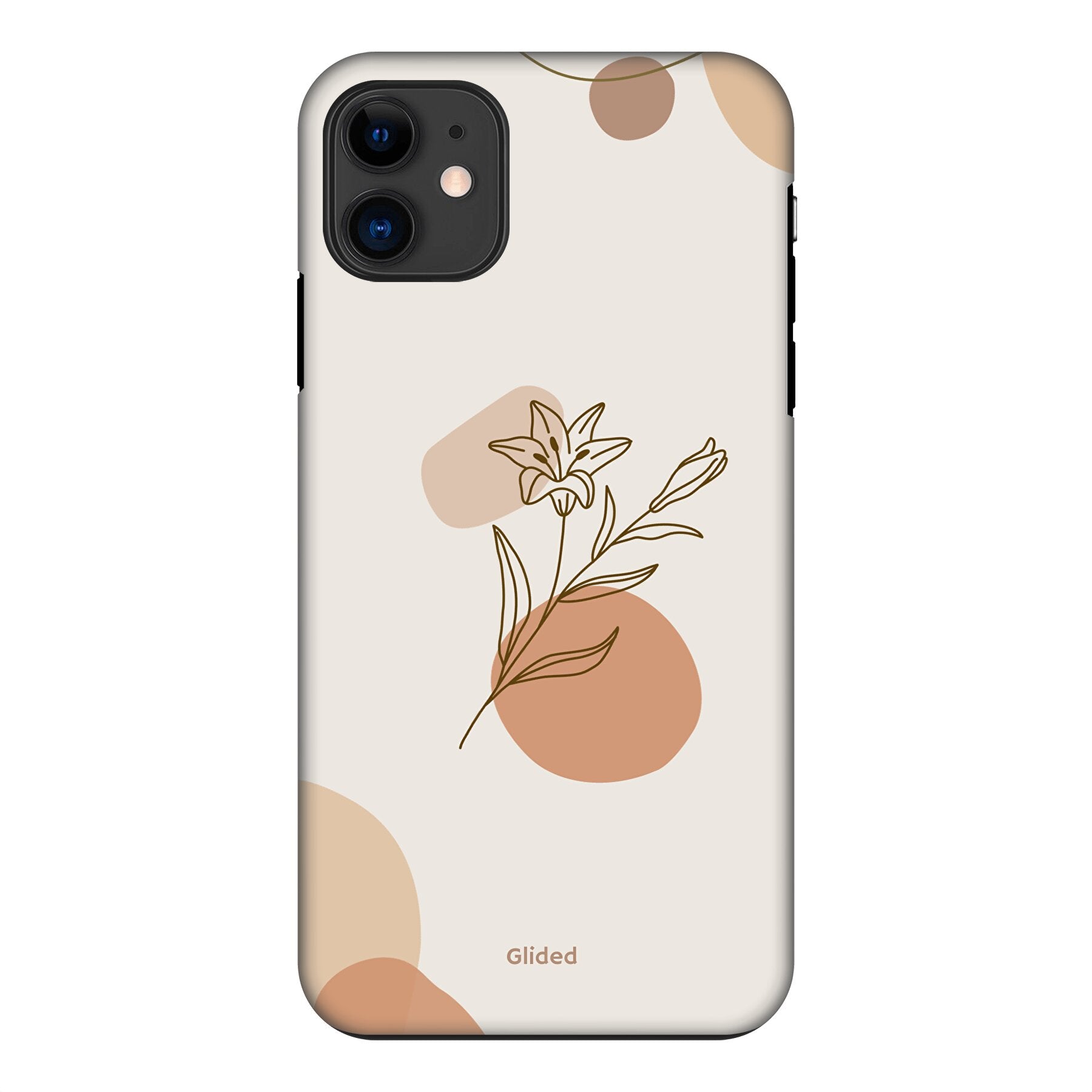 Flora iPhone 11 Handyhülle mit pastellfarbenen Blumen und elegantem Design, idealer Schutz für dein Smartphone.