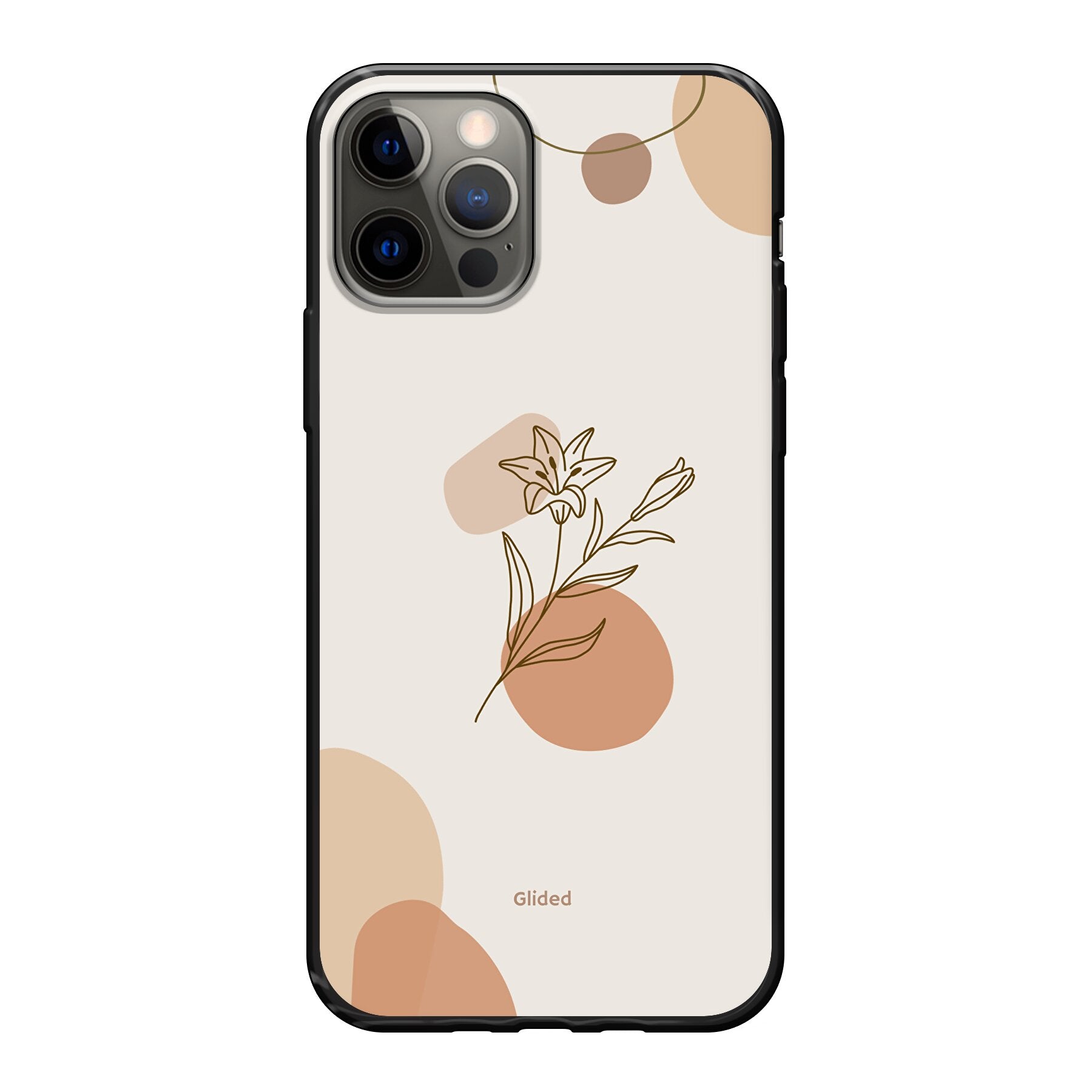 Flora iPhone 12 Pro Handyhülle mit pastellfarbenen Blumen und elegantem Design, idealer Schutz für dein Smartphone.