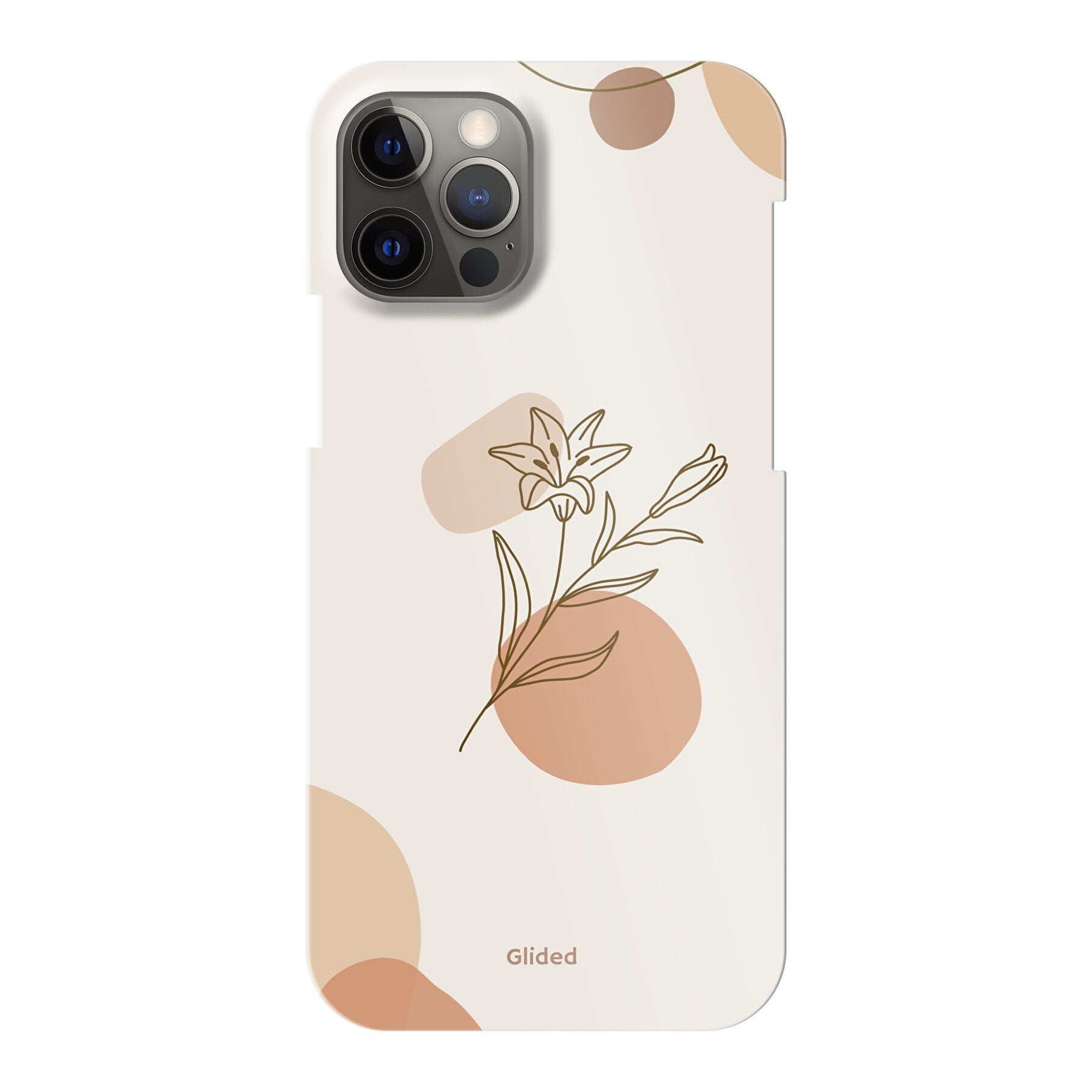 Flora iPhone 12 Pro Handyhülle mit pastellfarbenen Blumen und elegantem Design, idealer Schutz für dein Smartphone.