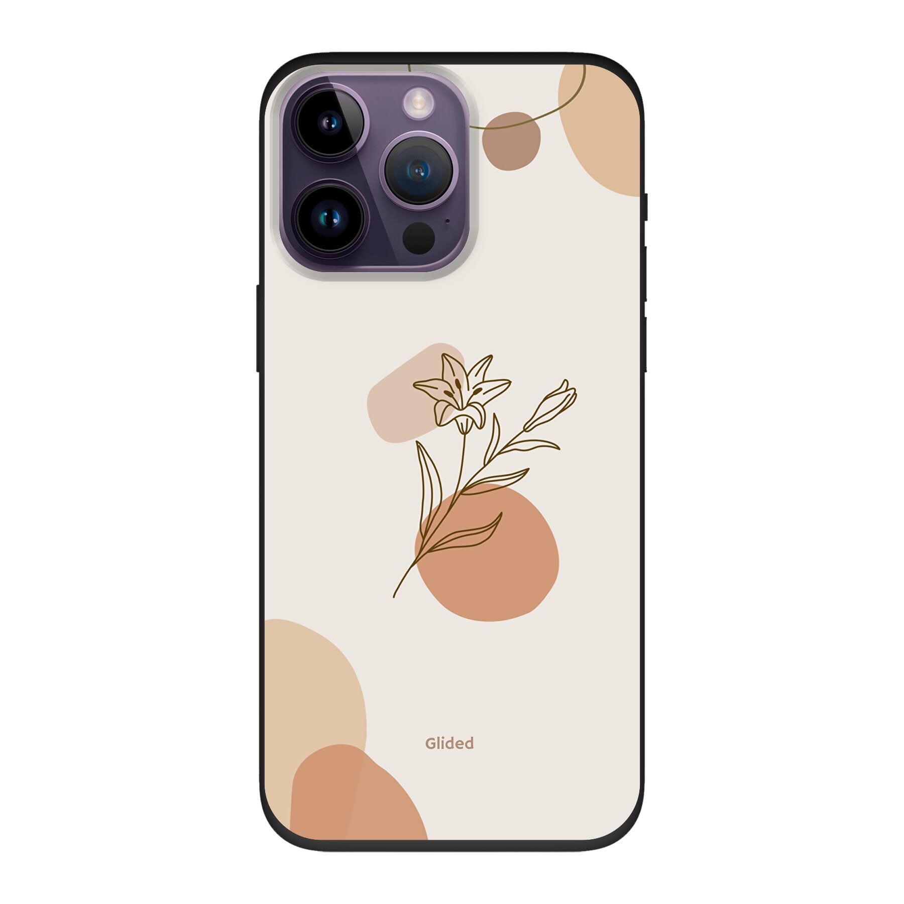 Flora iPhone 14 Pro Max Handyhülle mit pastellfarbenem Blumendesign, bietet stilvollen Schutz und eleganten Look.