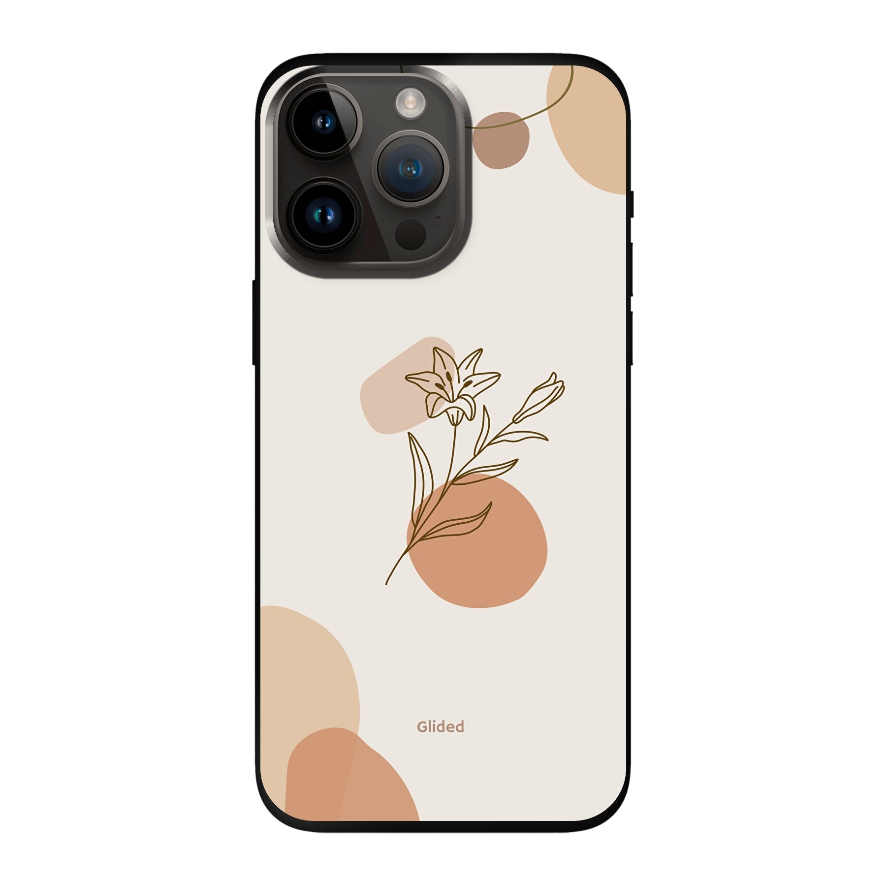 Flora iPhone 14 Pro Max Handyhülle mit pastellfarbenem Blumendesign, bietet stilvollen Schutz und eleganten Look.