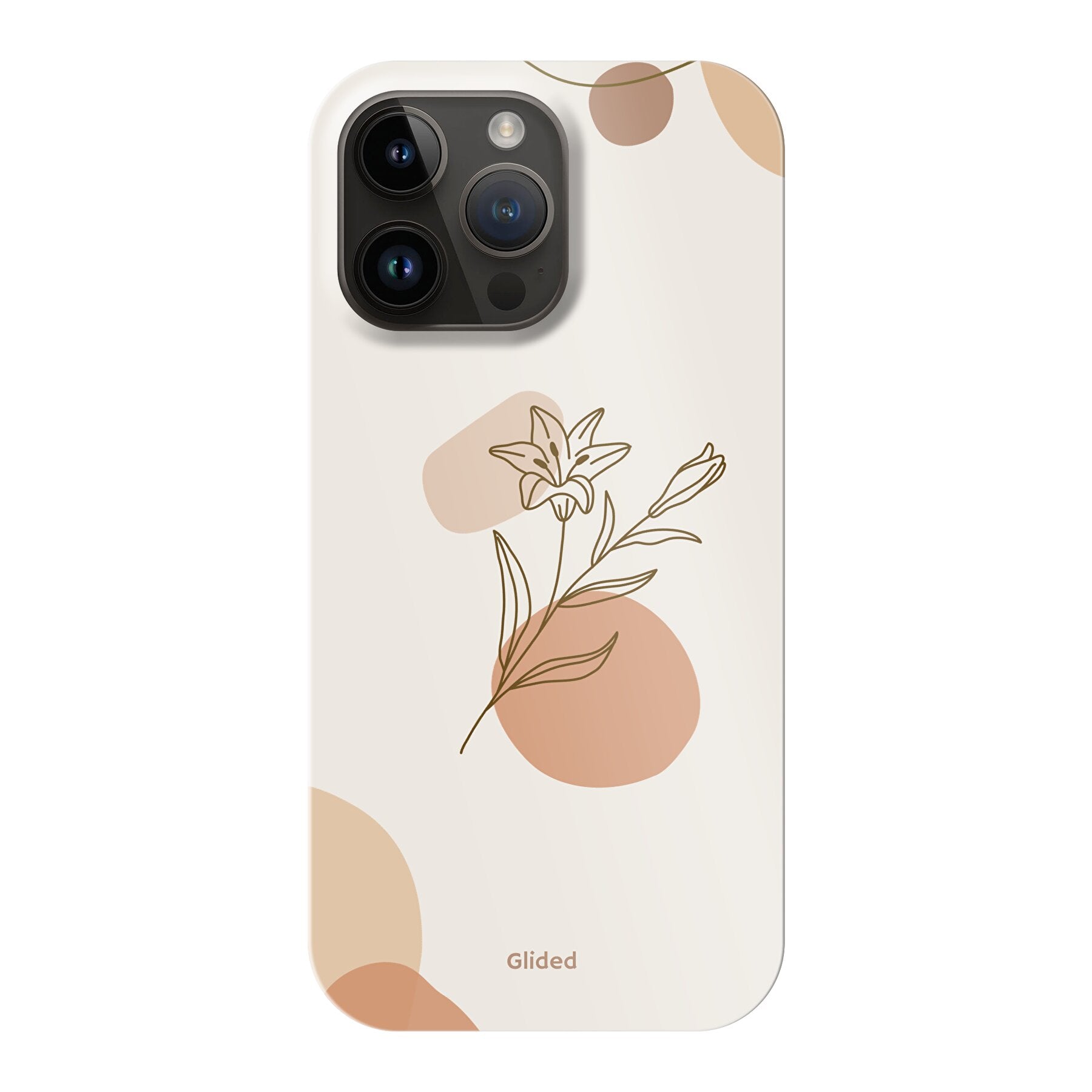 Flora iPhone 14 Pro Max Handyhülle mit pastellfarbenem Blumendesign, bietet stilvollen Schutz und eleganten Look.