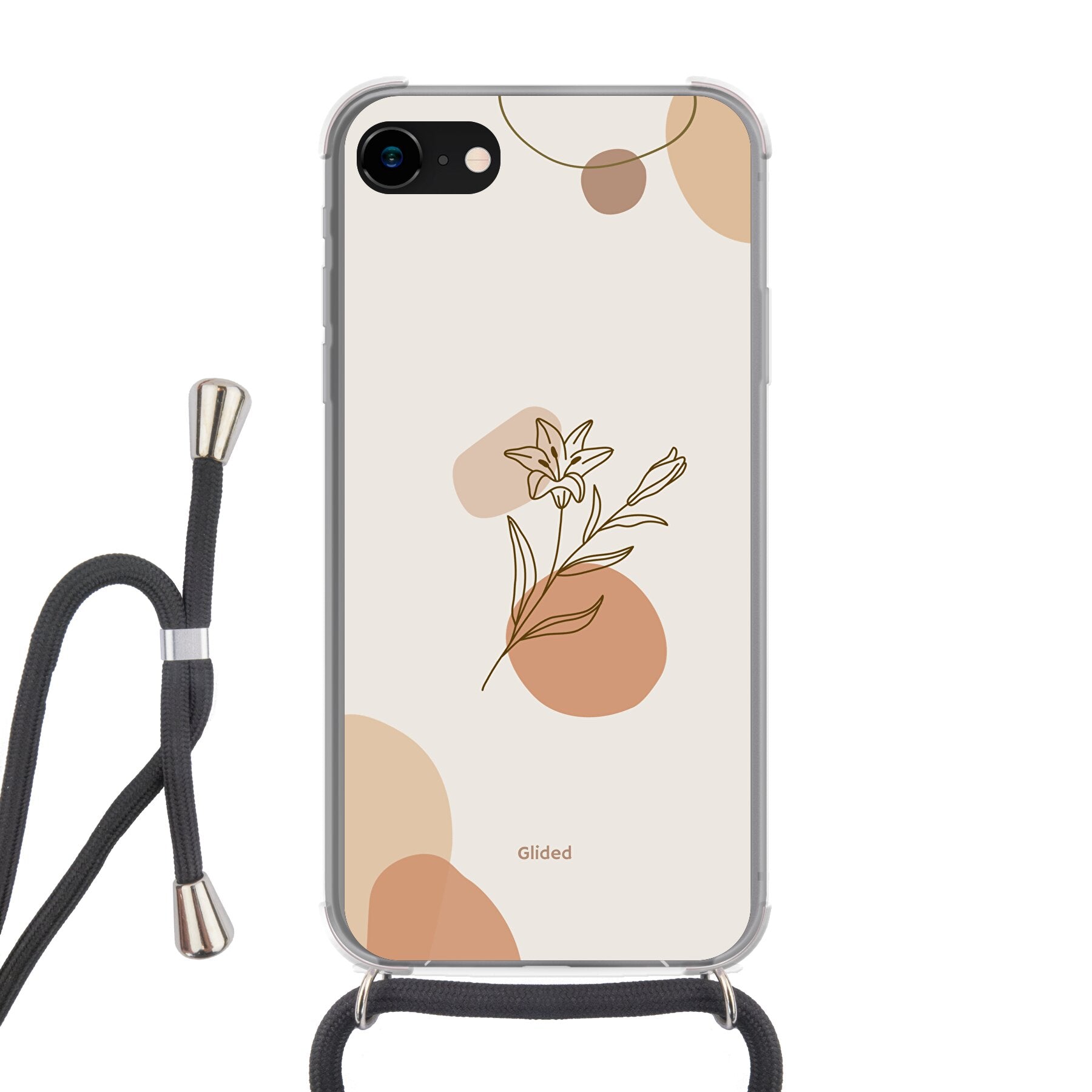 Flora iPhone SE 2020 Handyhülle mit pastellfarbenem Blumenmuster, bietet stilvollen Schutz und elegantes Design.