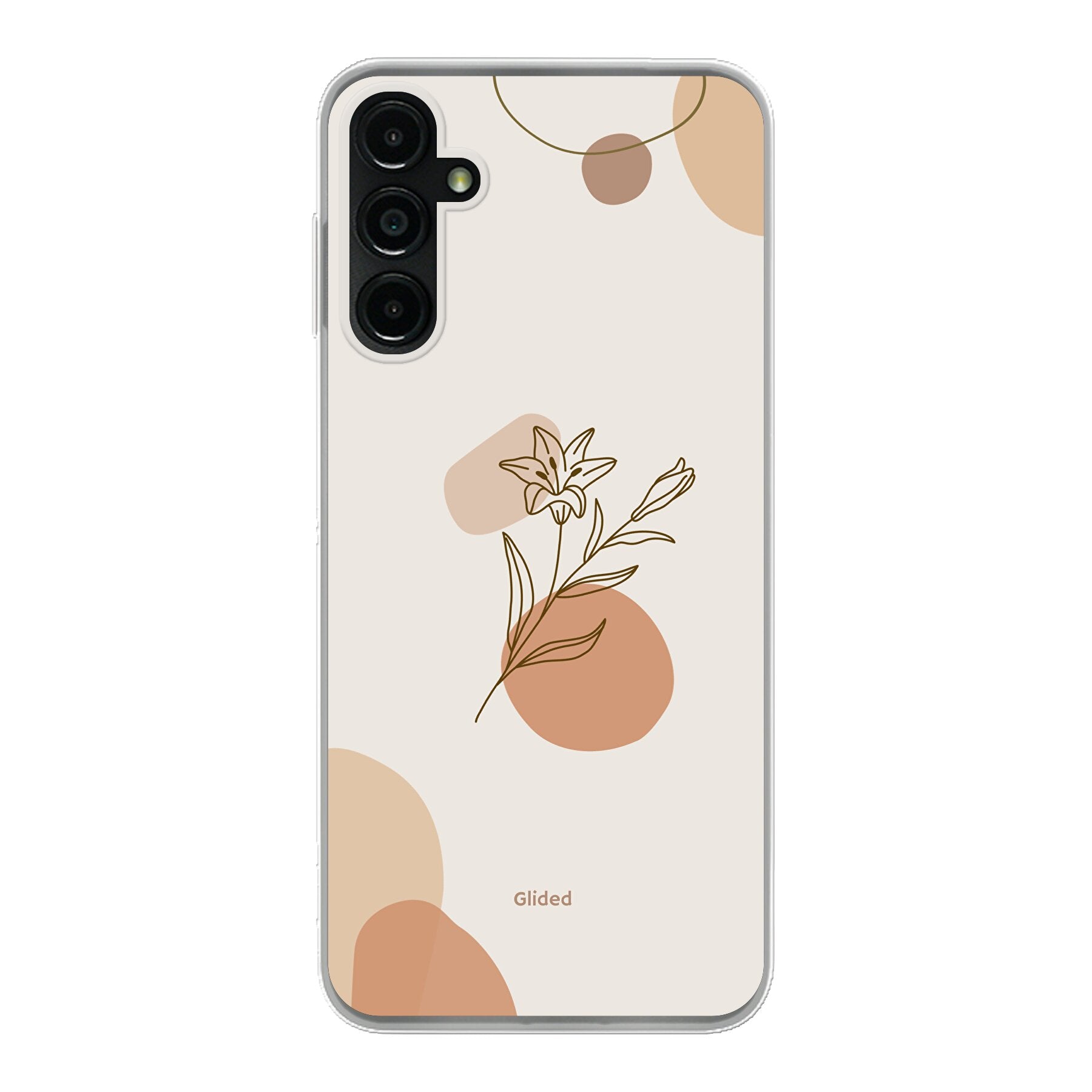 Flora Handyhülle für Samsung Galaxy A14 5G mit pastellfarbenen Blumenmotiven, die stilvollen Schutz bietet.