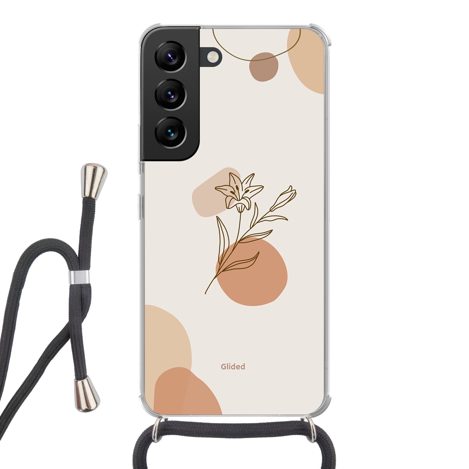 Flora Handyhülle für Samsung Galaxy S22 mit pastellfarbenen Blumenmotiven, die stilvollen Schutz bietet.