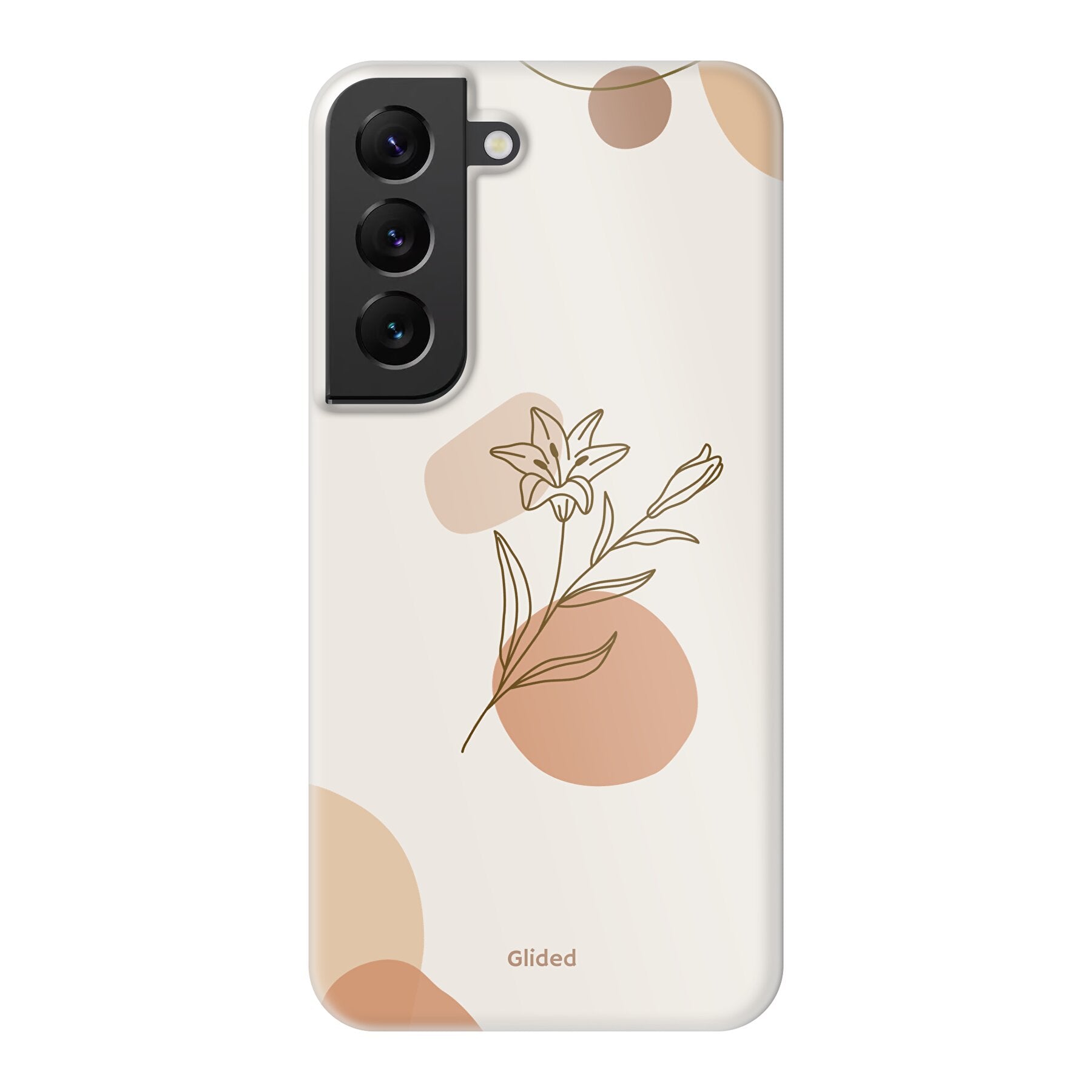 Flora Handyhülle für Samsung Galaxy S22 mit pastellfarbenen Blumenmotiven, die stilvollen Schutz bietet.