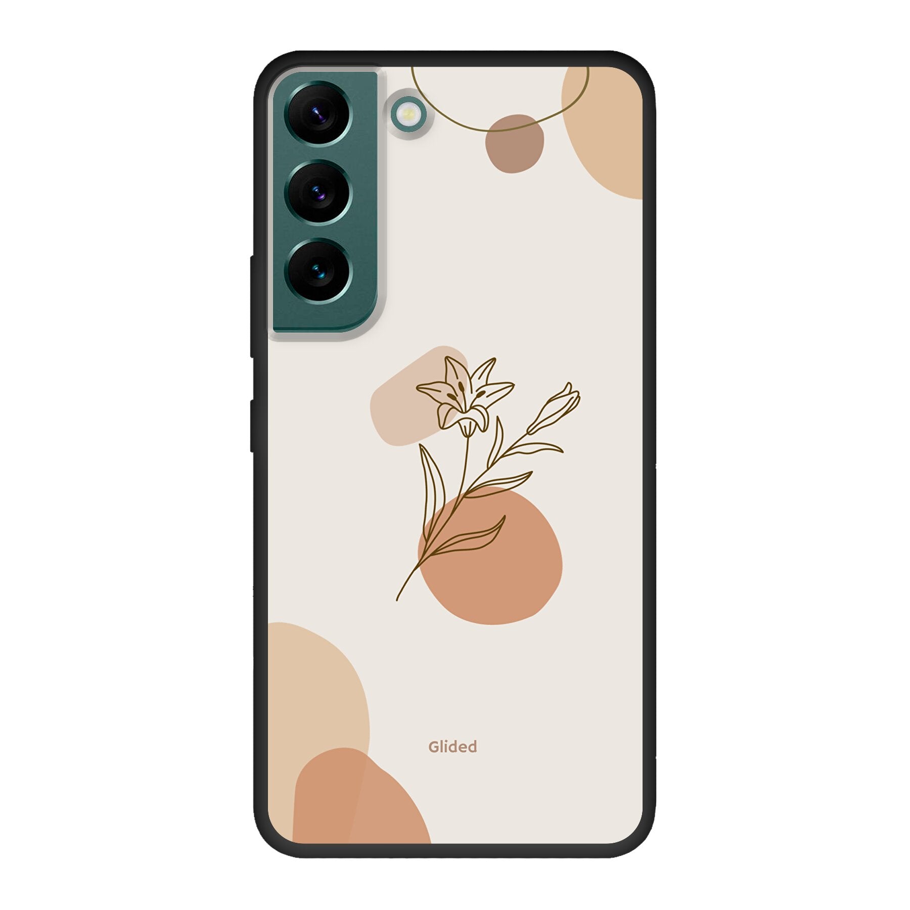 Flora Handyhülle für Samsung Galaxy S22 mit pastellfarbenen Blumenmotiven, die stilvollen Schutz bietet.