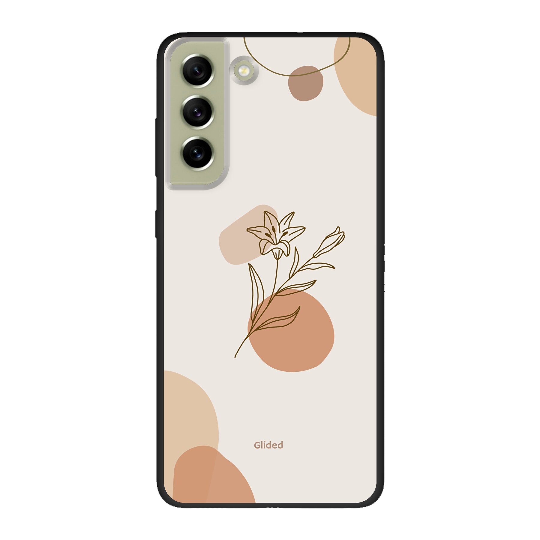 Flora Handyhülle für Samsung Galaxy S21 FE mit pastellfarbenem Blumenmuster, bietet stilvollen Schutz und elegantes Design.