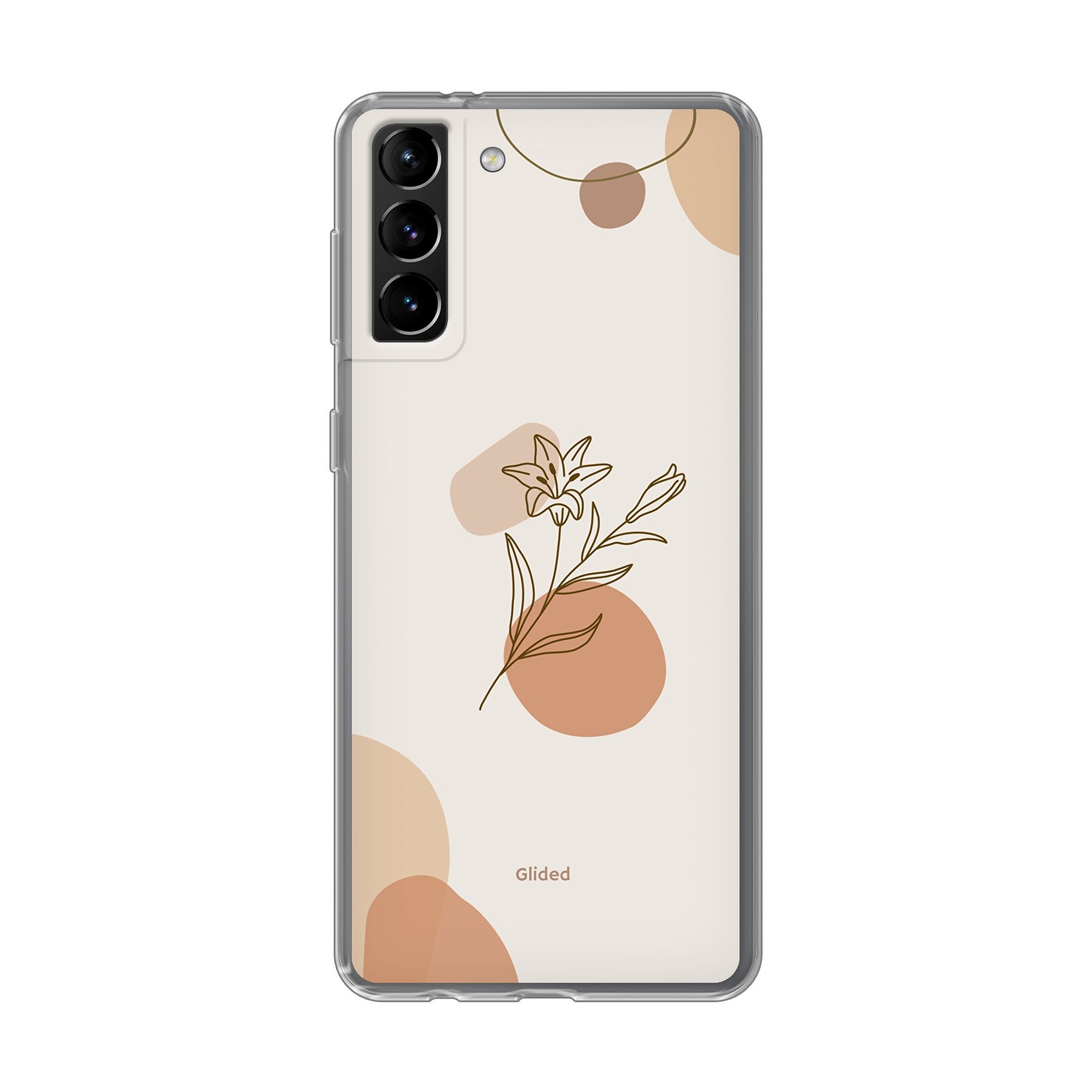 Flora Handyhülle für Samsung Galaxy S21 Plus 5G mit pastellfarbenen Blumenmustern, die stilvollen Schutz bietet.