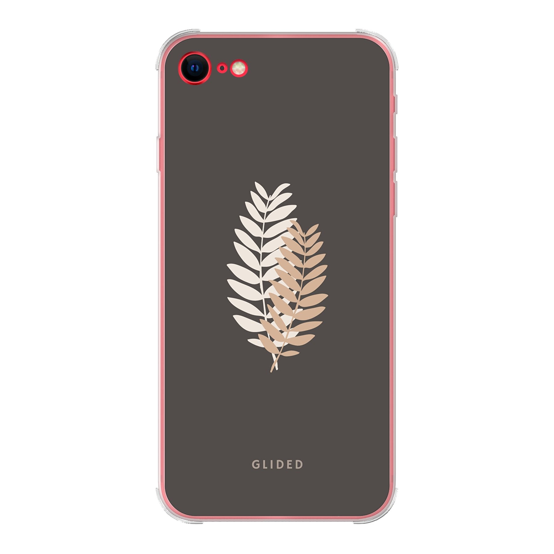 Florage iPhone 7 Handyhülle mit Pflanzenabbildung auf dunklem Hintergrund, bietet stilvollen Schutz und einzigartiges Design.