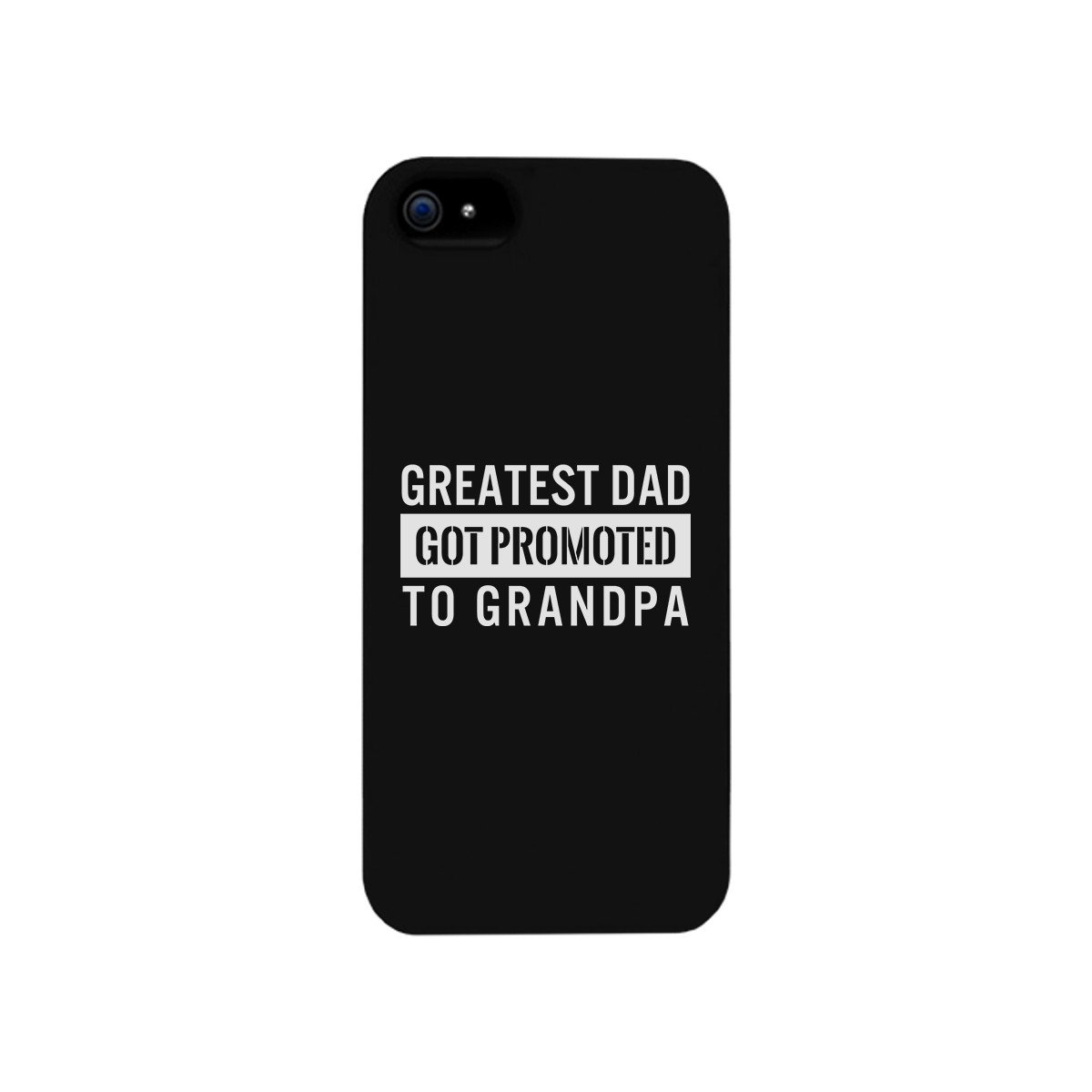 Black phone case with grandpa message.