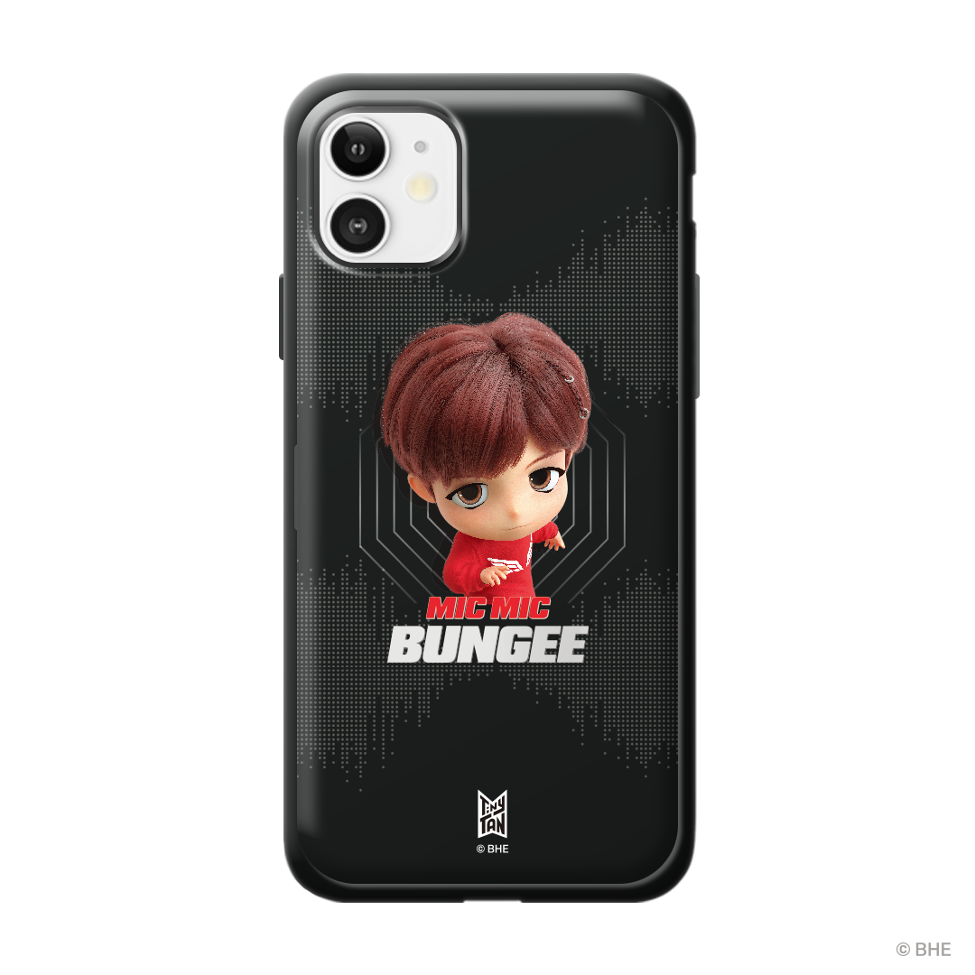 MIC Drop Bumper Phone Case featuring j-hope's artistic design, showcasing vibrant colors and durable bumper protection.