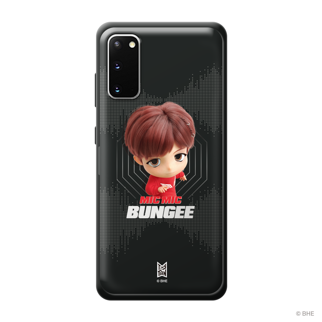 MIC Drop Bumper Phone Case featuring j-hope's artistic design, showcasing vibrant colors and durable bumper protection.