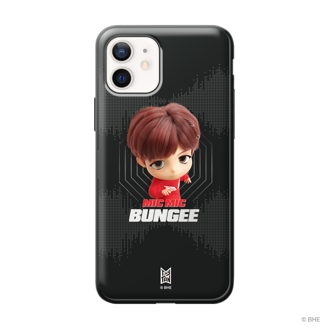 MIC Drop Bumper Phone Case featuring j-hope's artistic design, showcasing vibrant colors and durable bumper protection.