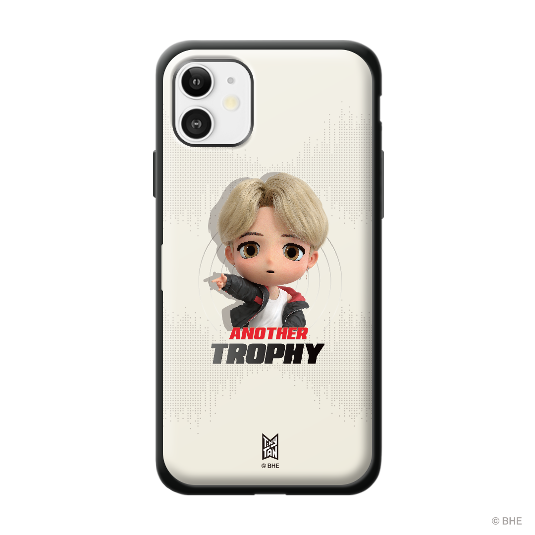 MIC Drop Bumper Phone Case featuring Jimin's design, showcasing vibrant colors and a stylish look.