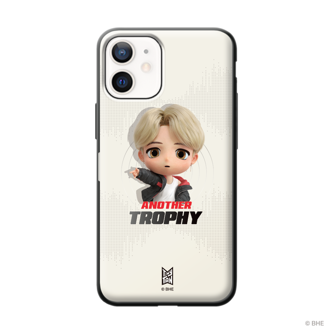 MIC Drop Bumper Phone Case featuring Jimin's design, showcasing vibrant colors and a stylish look.