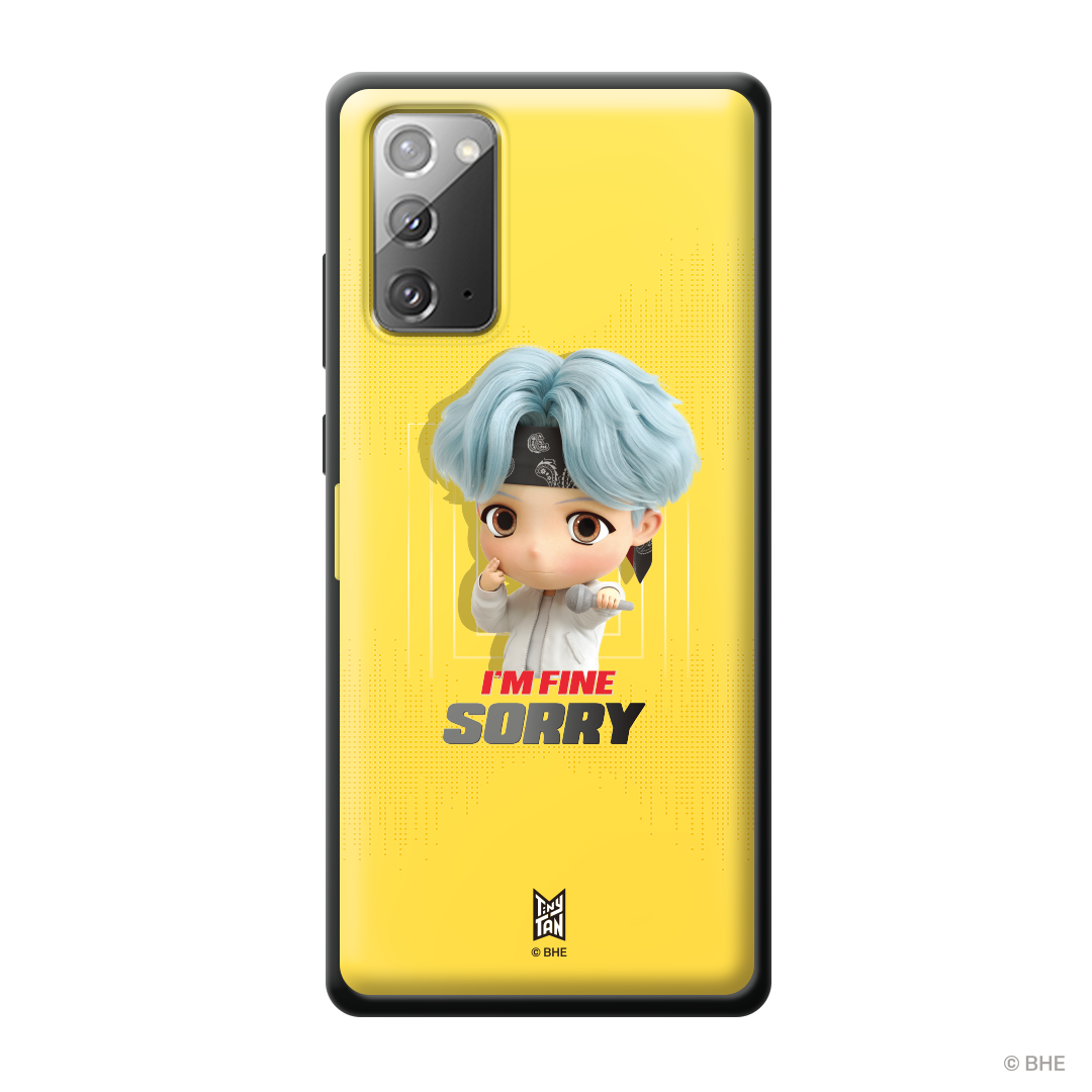 MIC Drop Door Bumper Phone Case featuring SUGA design, showcasing vibrant colors and artistic elements.