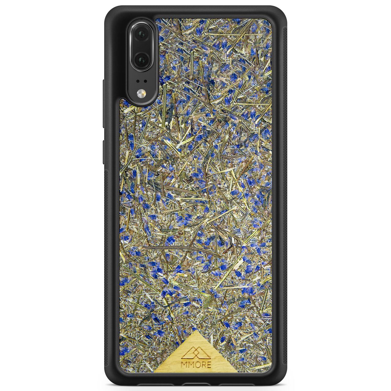 Organic Lavender Phone Case showcasing hand-picked lavender buds, eco-friendly design, and modern aesthetics.