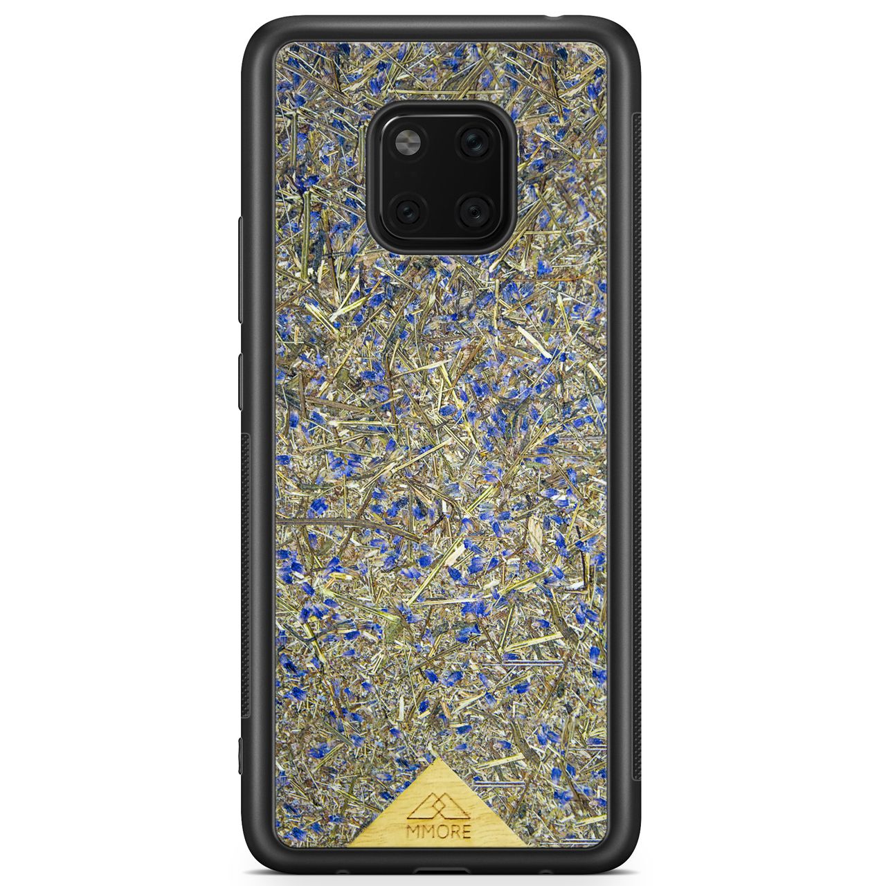 Organic Lavender Phone Case showcasing hand-picked lavender buds, eco-friendly design, and modern aesthetics.