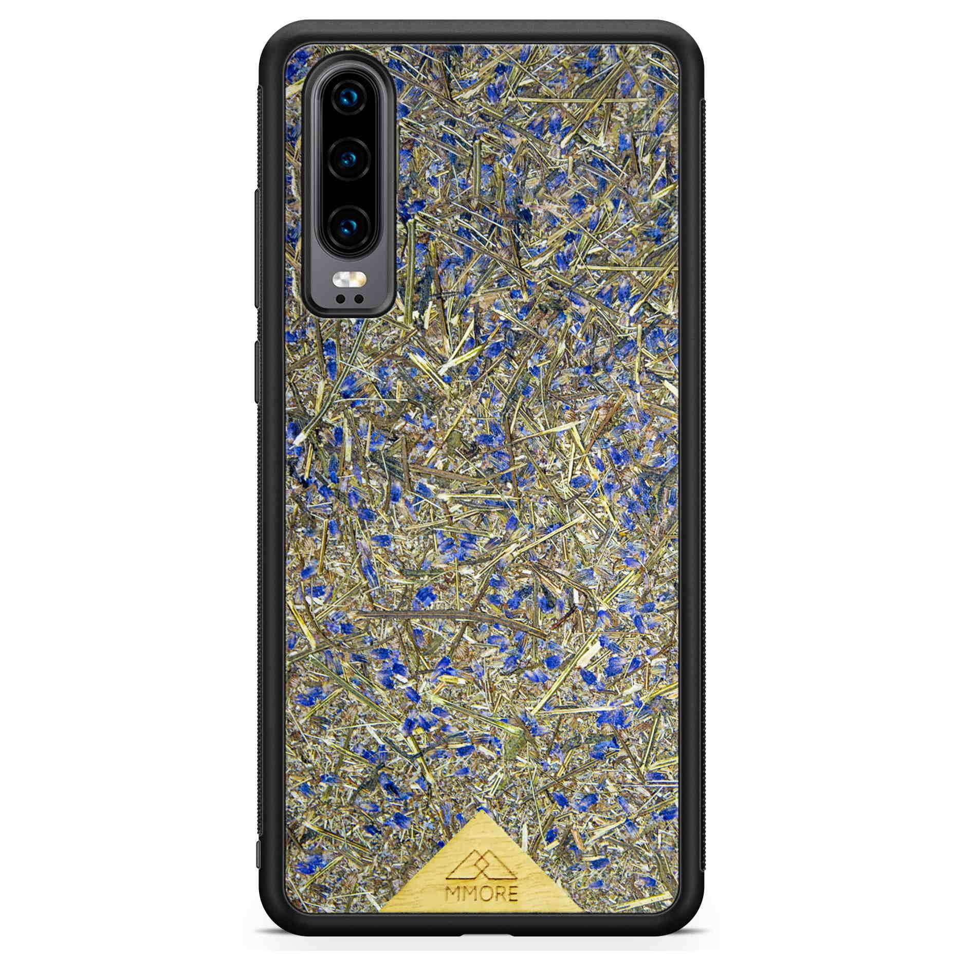 Organic Lavender Phone Case showcasing hand-picked lavender buds, eco-friendly design, and modern aesthetics.