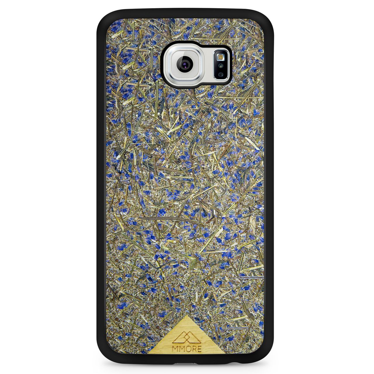 Organic Lavender Phone Case showcasing hand-picked lavender buds, eco-friendly design, and modern aesthetics.