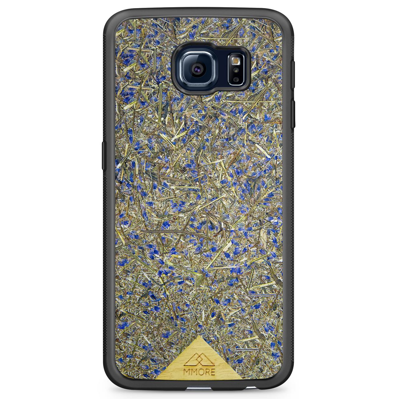 Organic Lavender Phone Case showcasing hand-picked lavender buds, eco-friendly design, and modern aesthetics.