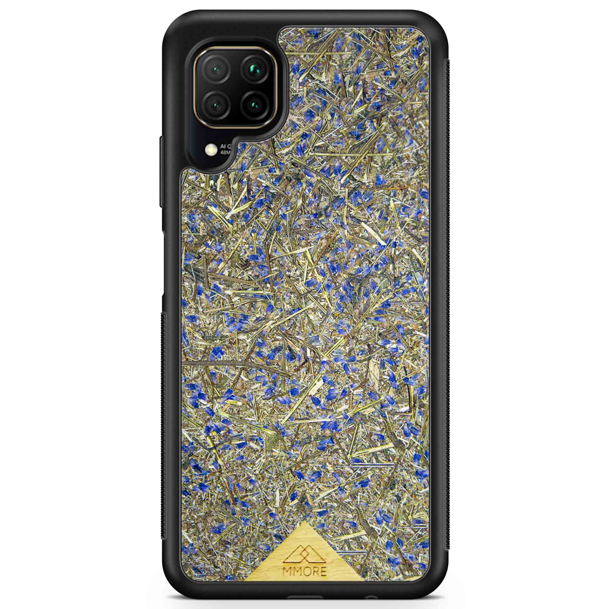 Organic Lavender Phone Case showcasing hand-picked lavender buds, eco-friendly design, and modern aesthetics.