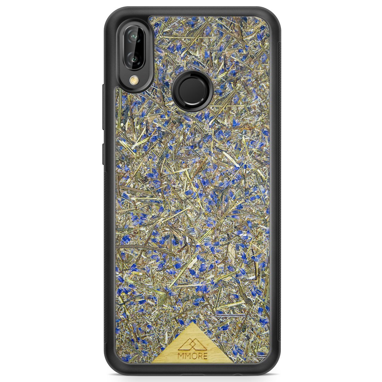 Organic Lavender Phone Case showcasing hand-picked lavender buds, eco-friendly design, and modern aesthetics.