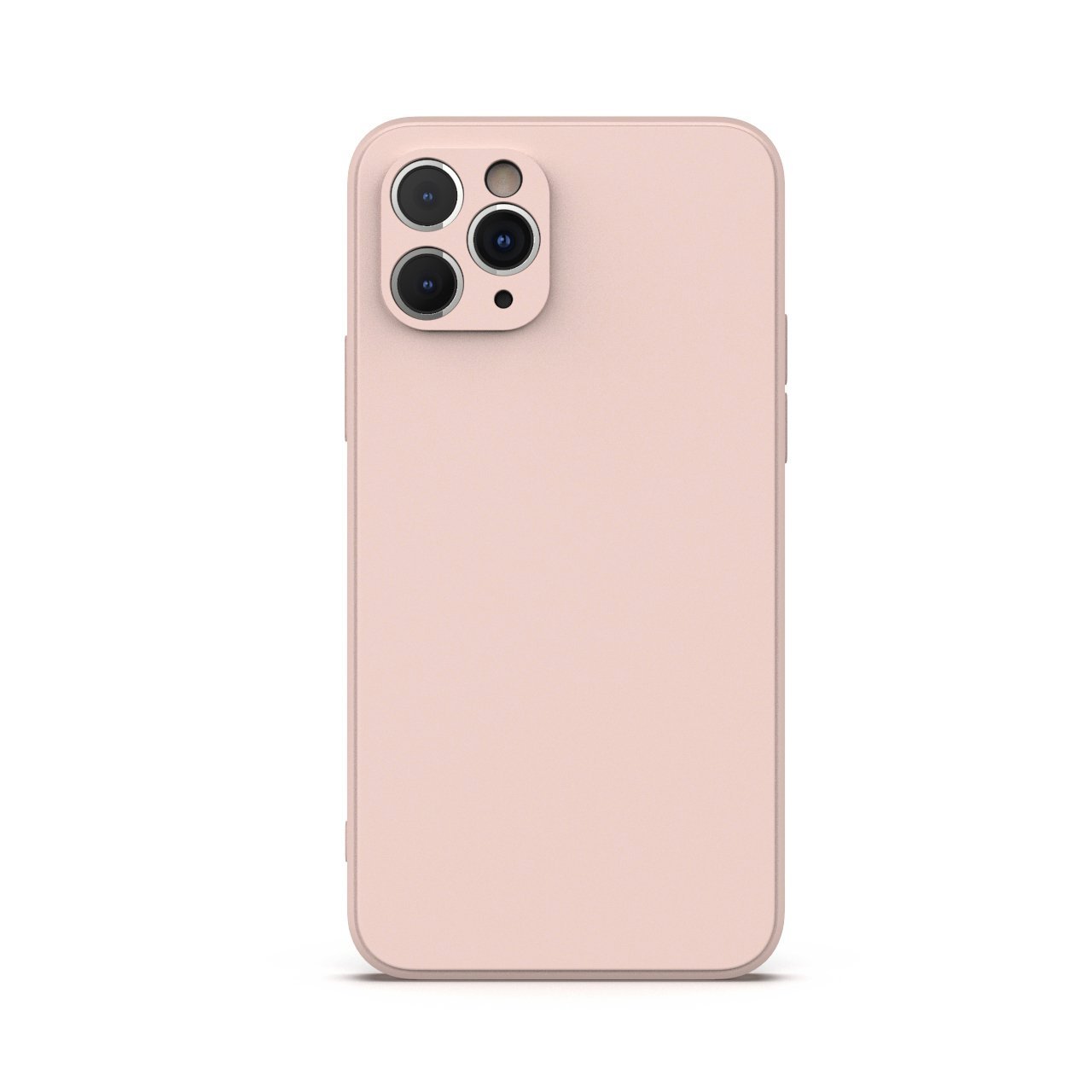 Rose iPhone 11 Pro Case made from durable Liquid Silicone with a soft microfiber lining, showcasing its elegant design and protective features.