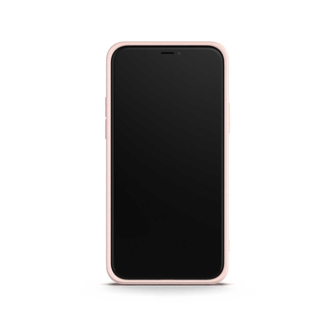 Rose iPhone 11 Pro Case made from durable Liquid Silicone with a soft microfiber lining, showcasing its elegant design and protective features.