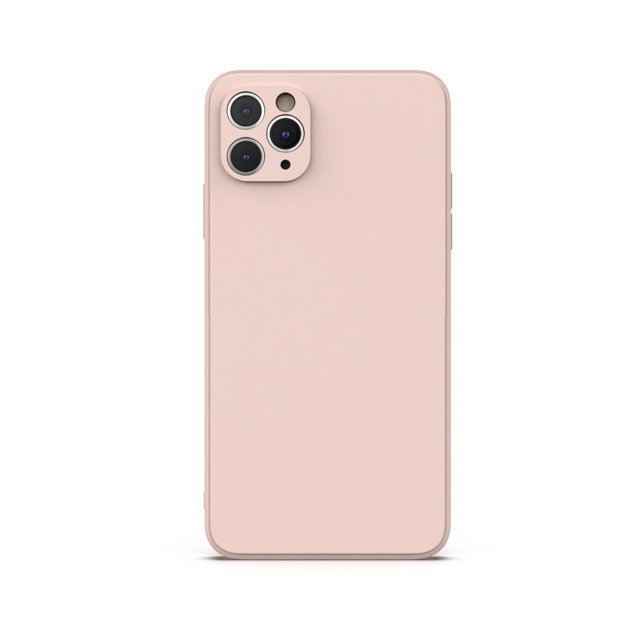 Rose iPhone 11 Pro Max Case made from durable Liquid Silicone with a soft microfiber lining, showcasing its elegant design and protective features.