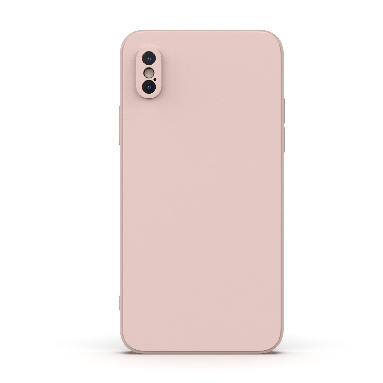 Rose iPhone X / XS Case made from durable Liquid Silicone with a soft microfiber lining, showcasing its elegant design and protective features.