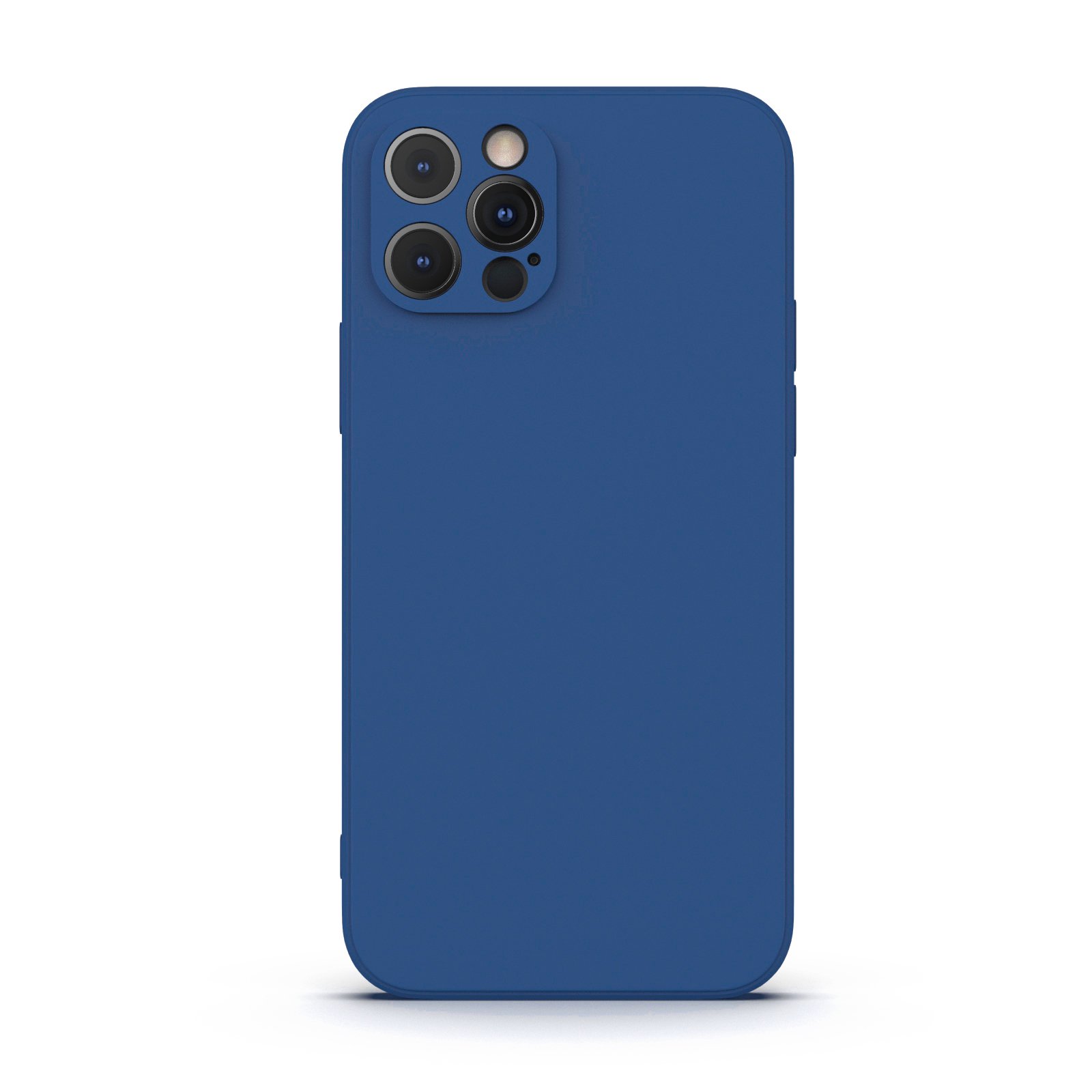 Royal Blue iPhone 12 Pro Case made from durable Liquid Silicone with a soft microfiber lining, showcasing its vibrant color and sleek design.