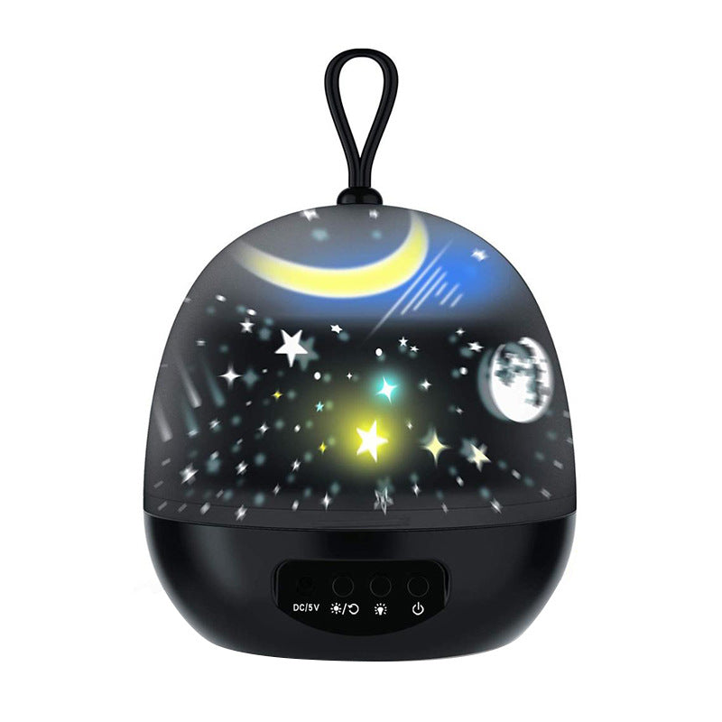 Night Light Projector displaying colorful rotating lights with 8 modes, designed for soothing ambiance in any room.