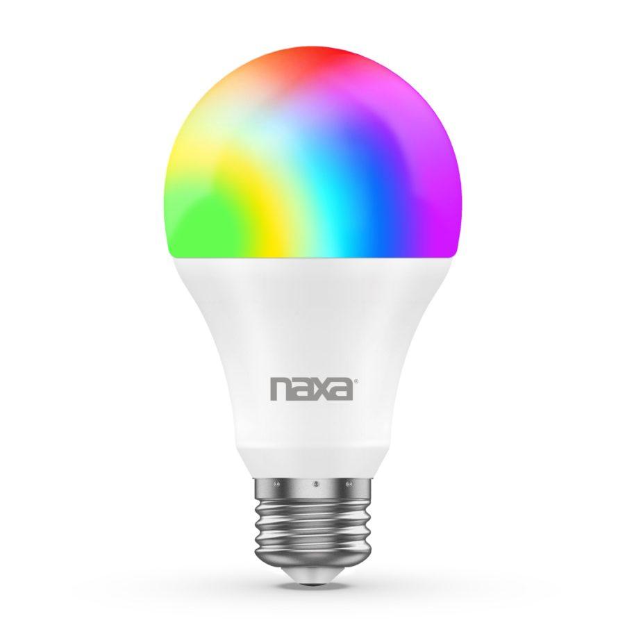 Colorful RGB light bulb.