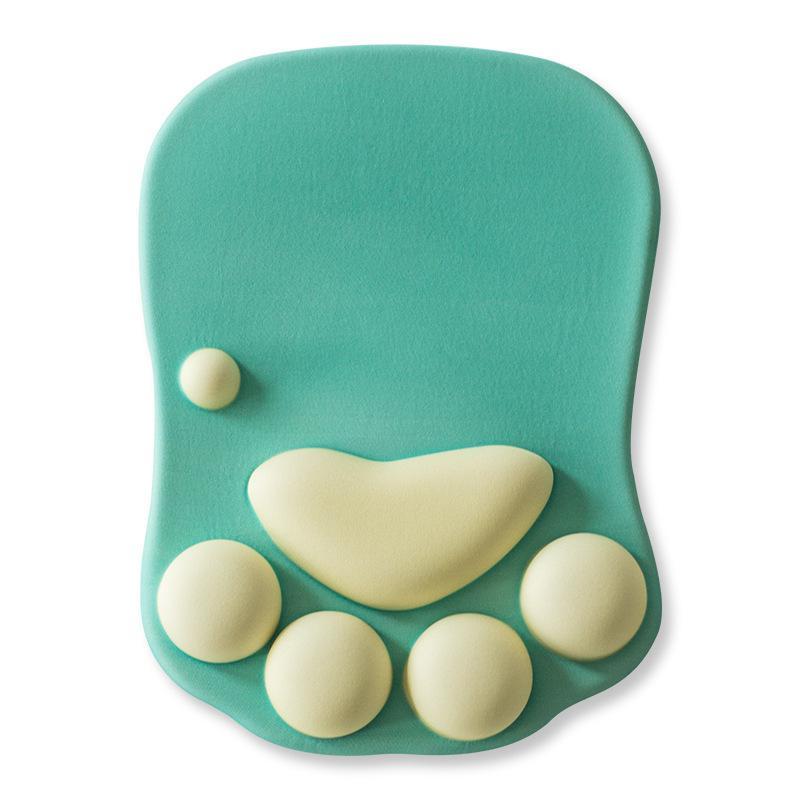 Colorful cat paw cushion design.