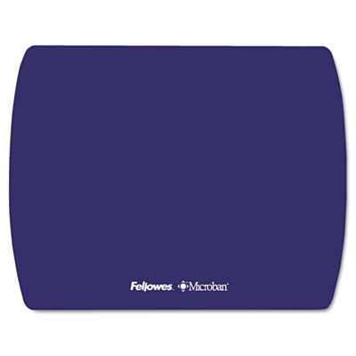 Fellowes 5908001 Anti Bacteria Ultra Thin Mouse Pad in Sapphire Blue, featuring a sleek design and antimicrobial protection.