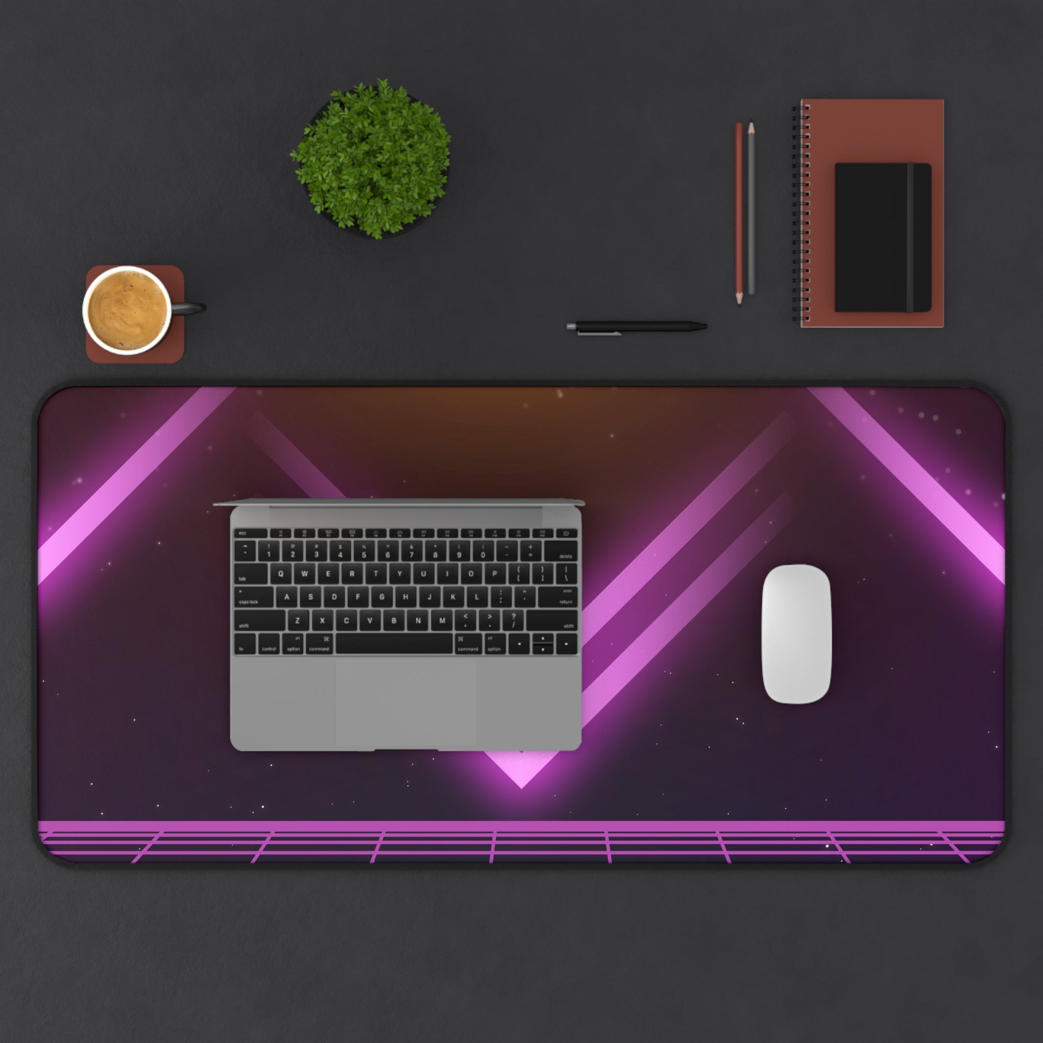 A vibrant pink large gaming mouse pad with anti-slip backing and hemmed edges, measuring 31 inches by 15.5 inches, designed for gamers and desk enthusiasts.