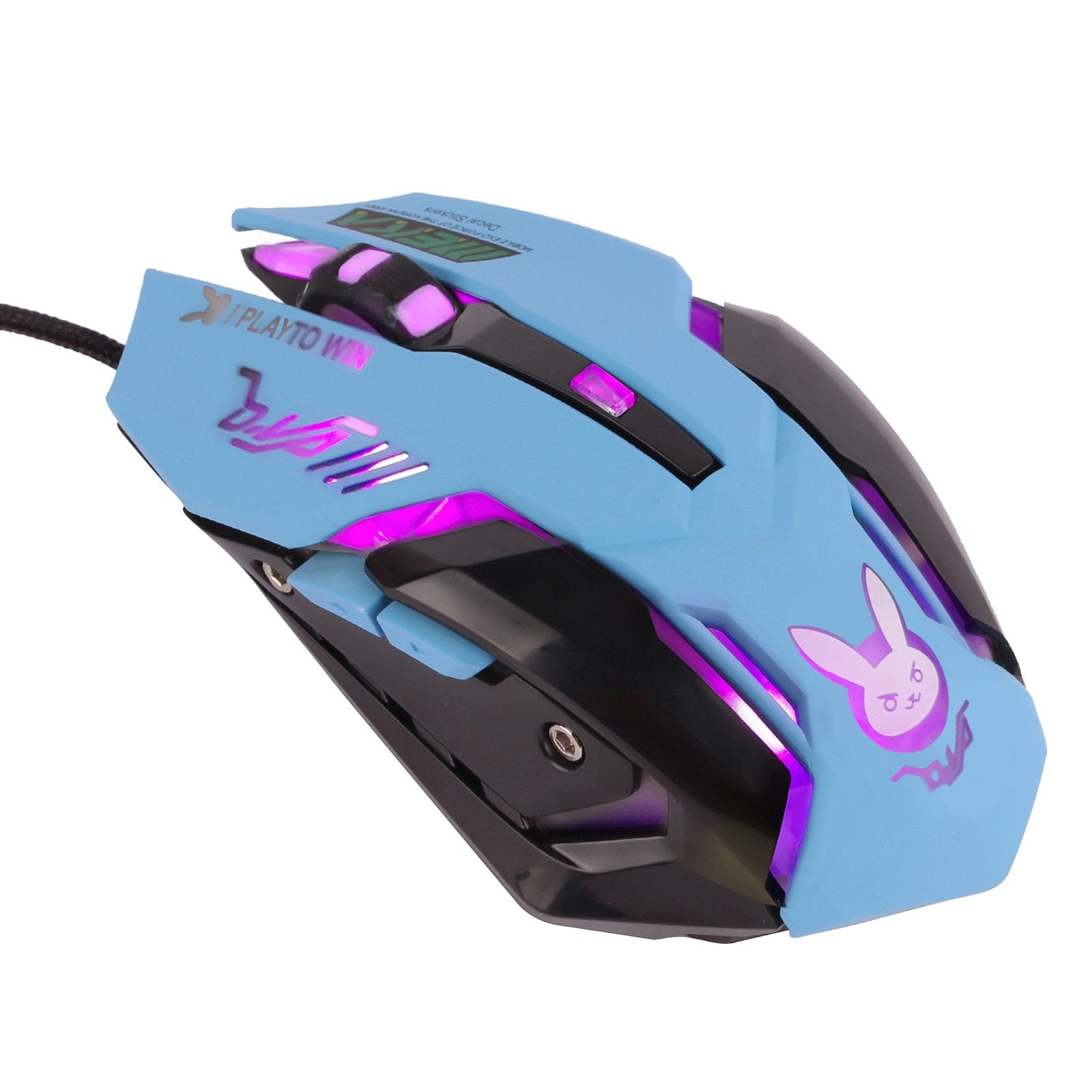 USB Wired 6 Buttons Ergonomic Gaming Mouse with LED lights, showcasing its sleek design and ergonomic shape, perfect for gamers and professionals.