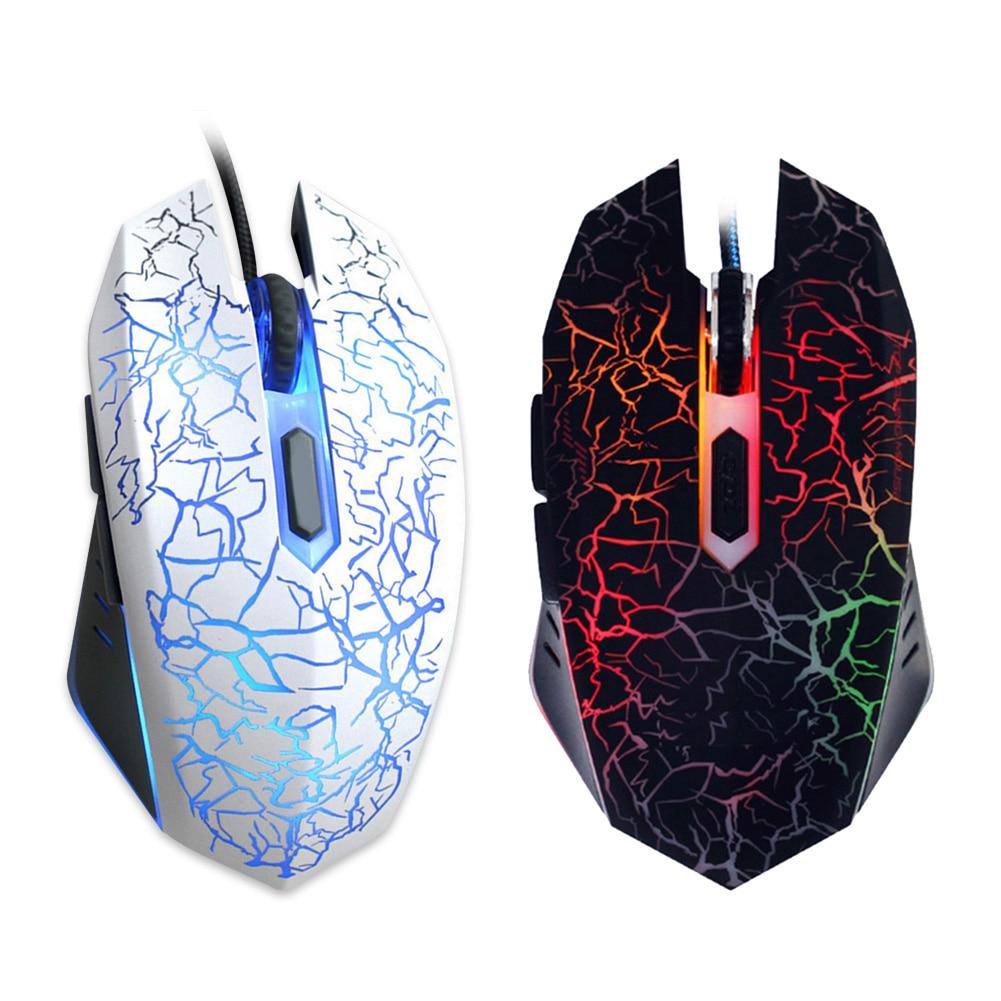 USB Wired Backlight Optical Mouse with adjustable DPI settings, featuring a sleek ergonomic design and colorful breathing lights.