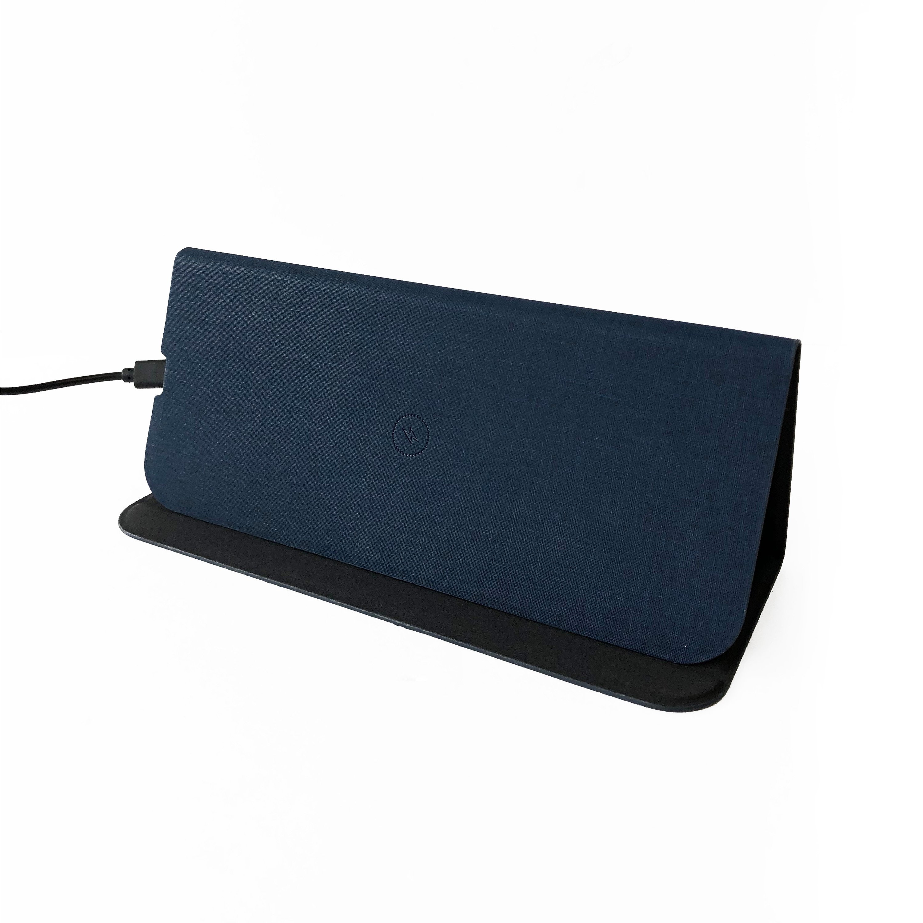 A sleek Wireless Charge Mouse Pad featuring a smooth surface for mouse movement and an integrated wireless charging area for smartphones and gadgets.