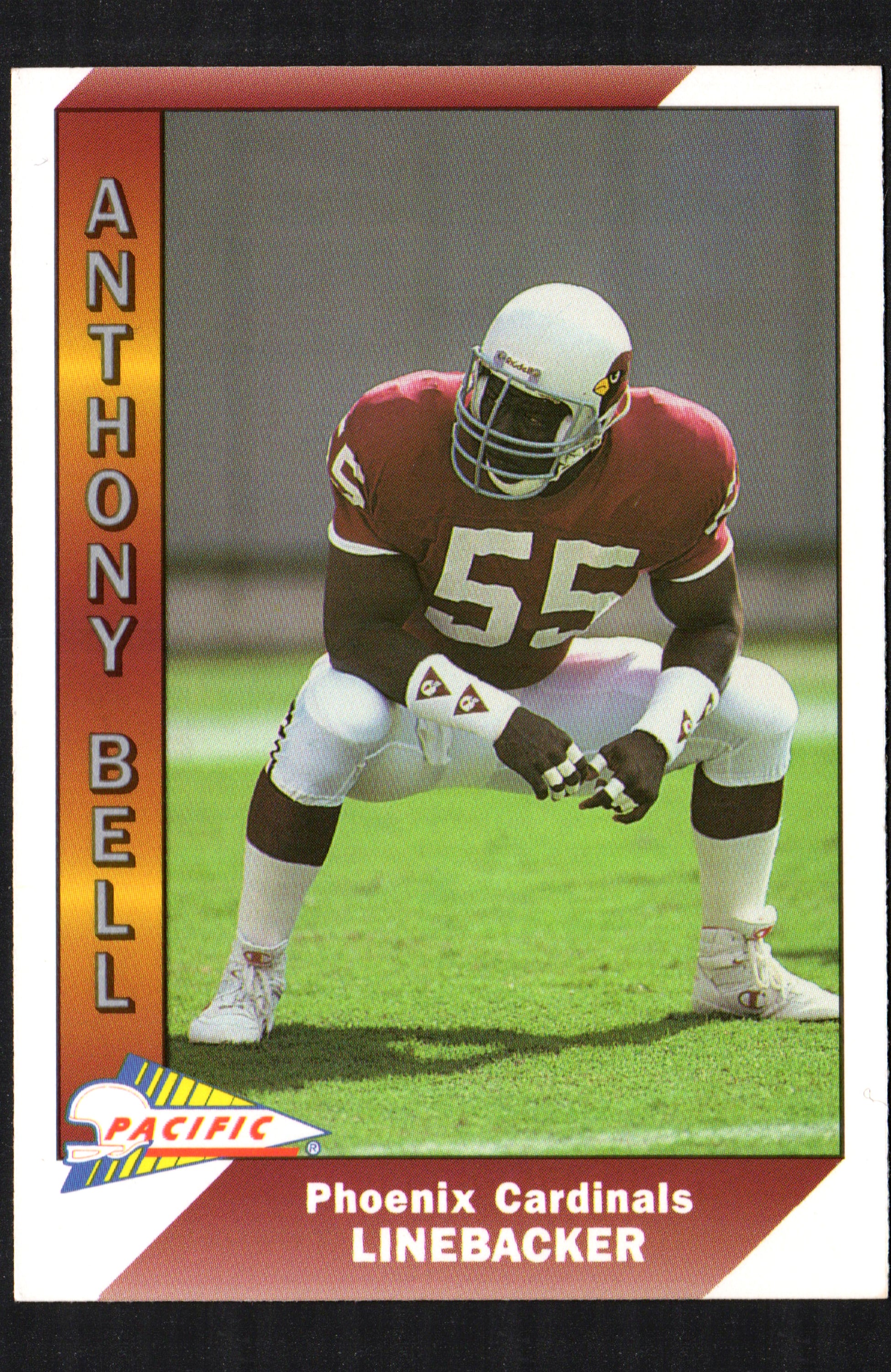 Anthony Bell trading card from the 1991 Pacific set featuring the Phoenix Cardinals, card number 400.